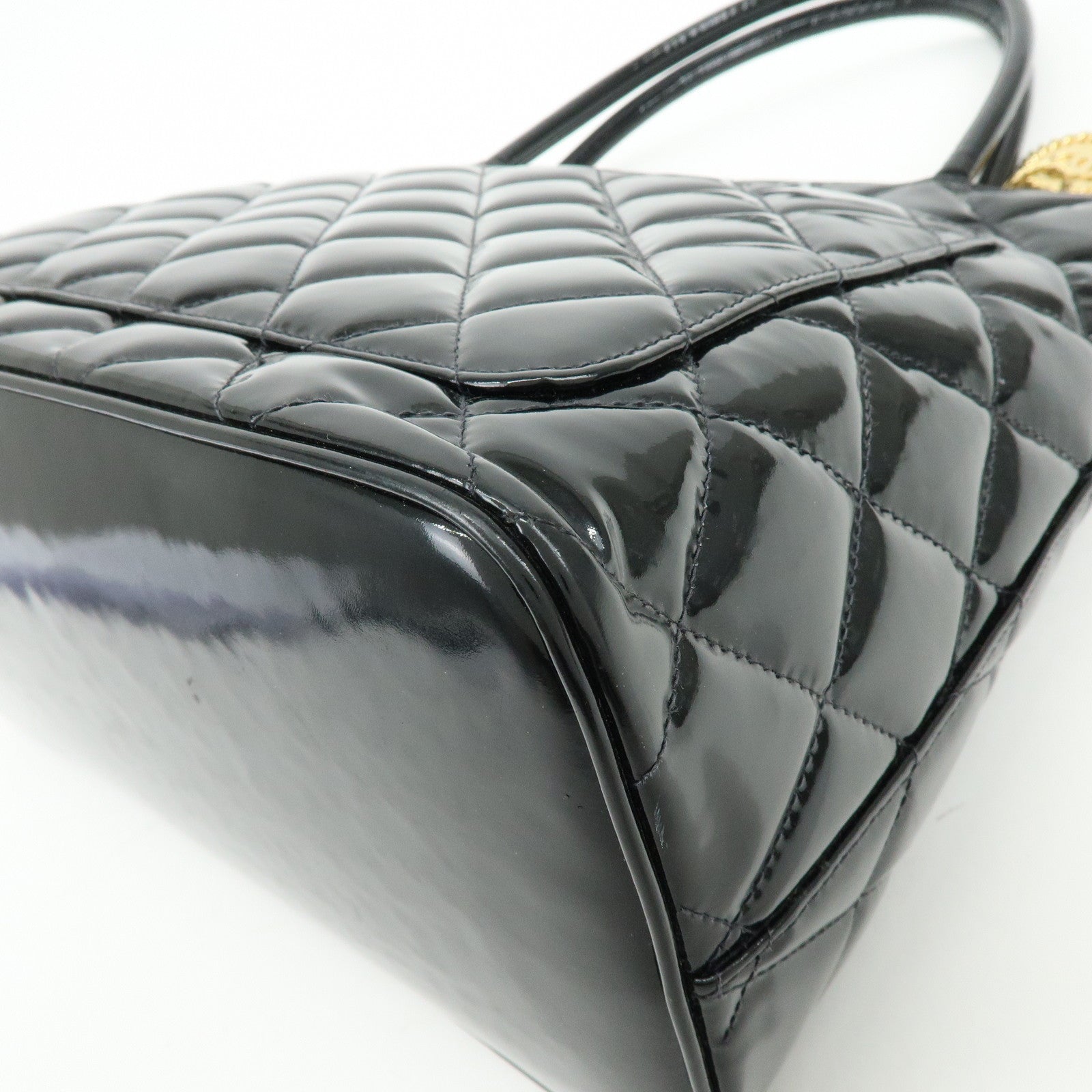 CHANEL Matelasse COCO Mark Medallion Tote Bag Hand Bag A01804