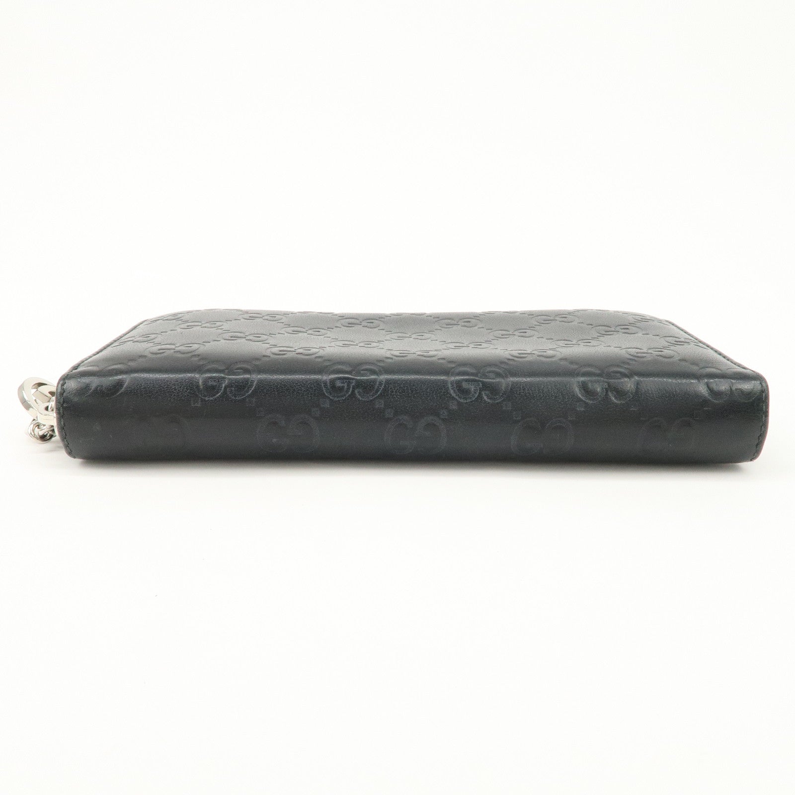 GUCCI Interlocking G Guccissima Leather Zippy Long Wallet 233025