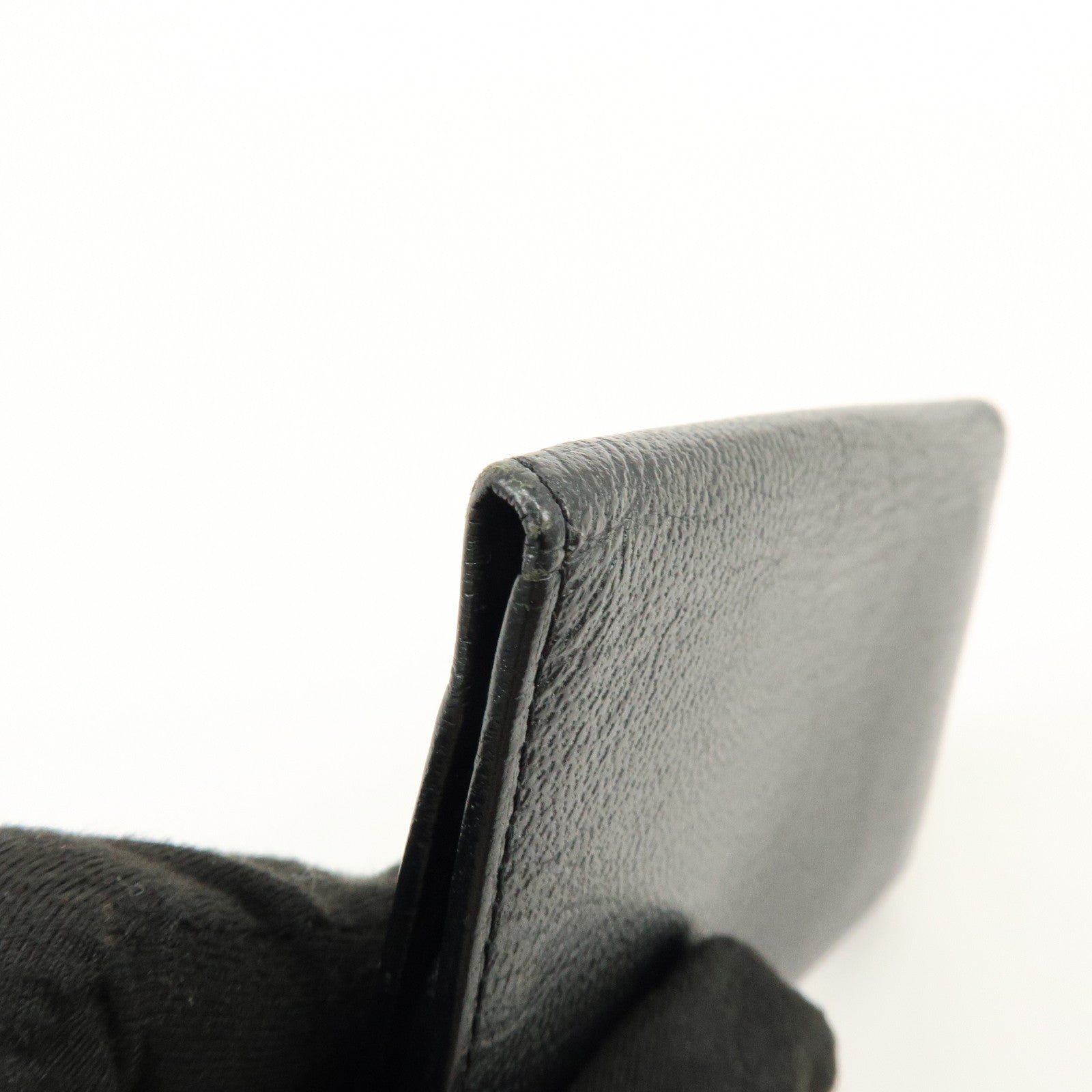 CHANEL COCO Mark Leather Key Case Key Holder Black