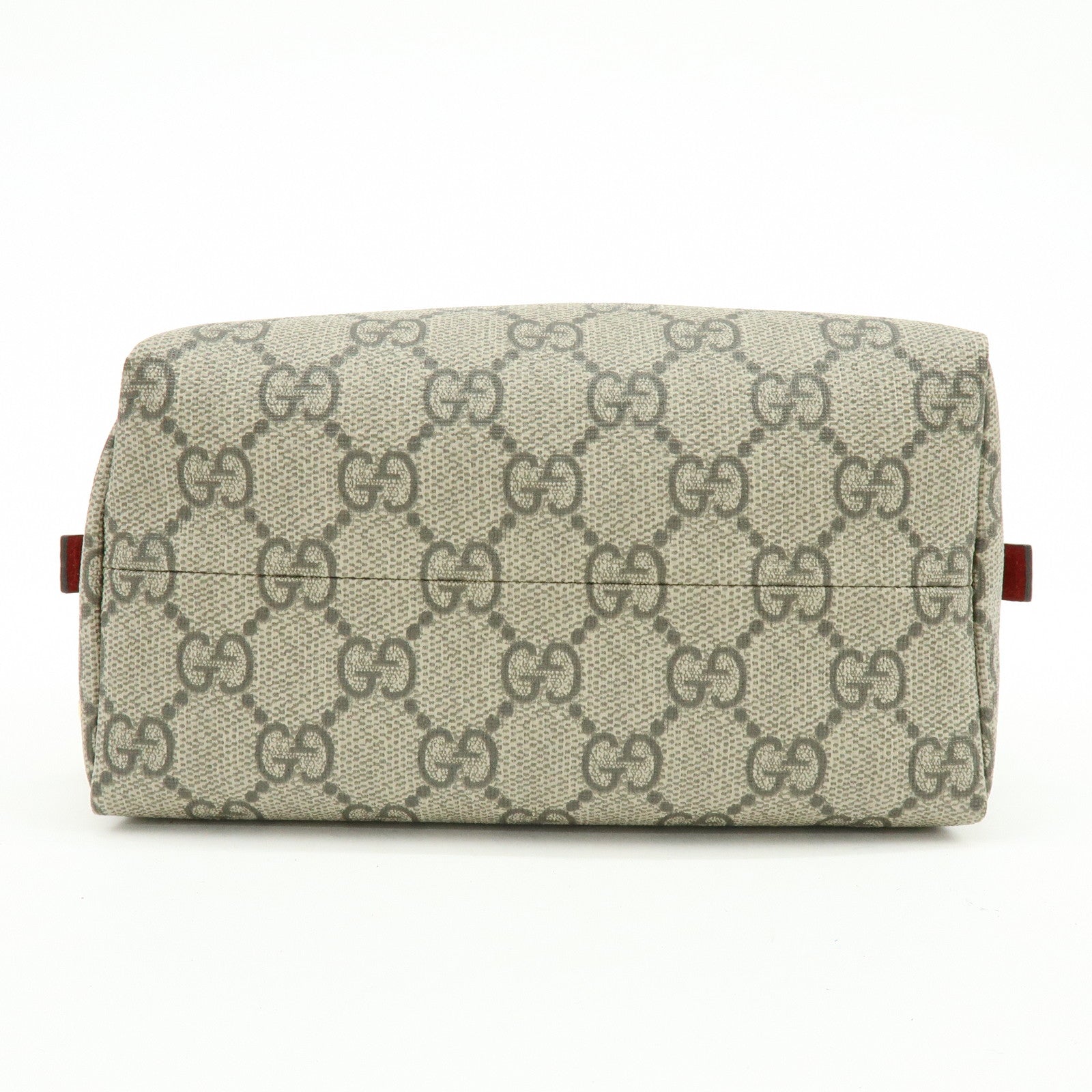 GUCCI GG Marmont GG Supreme Cosmetic Pouch Brown Red 548393