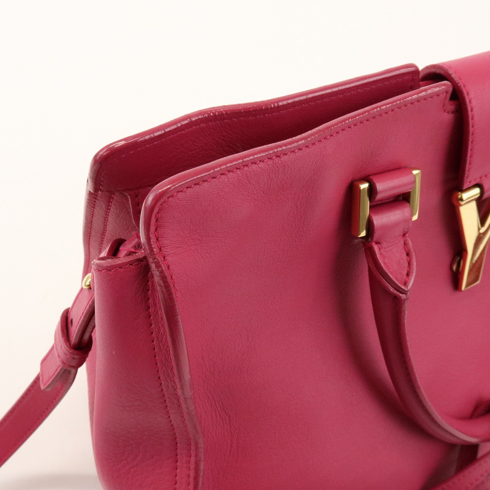 SAINT LAURENT PARIS Petit Cabas Y Line Leather 2Way Bag 311210