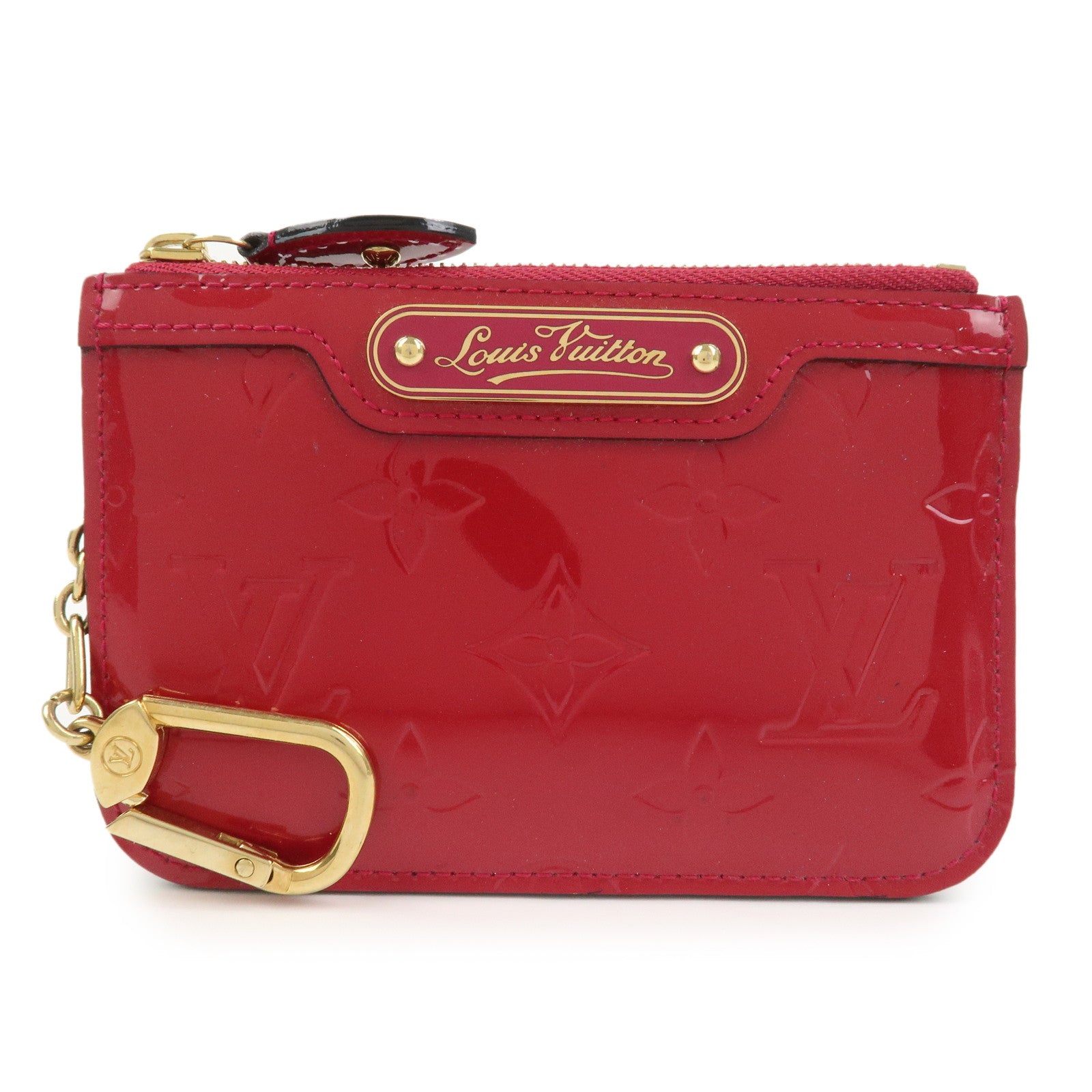 Louis Vuitton Monogram Vernis Pochette Cles NM Rose Indien M61466