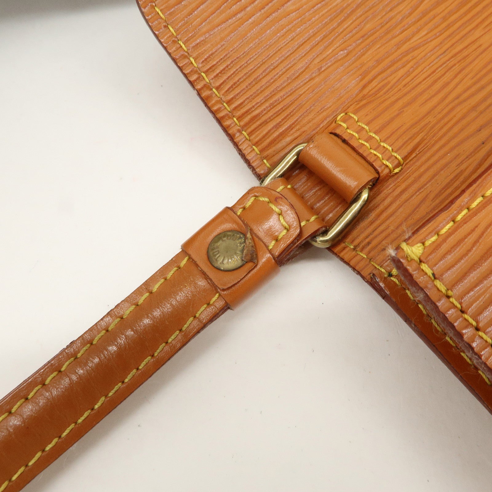 Louis Vuitton Epi Sellier Dragonne Clutch Bag Kenya Brown M52618