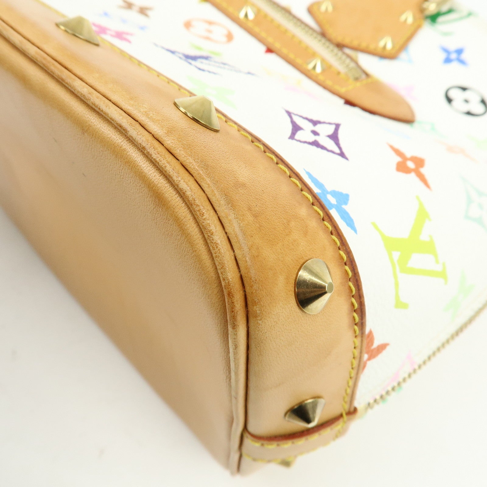 Louis Vuitton Monogram Multicolor Alma PM Hand Bag Blanc M92647