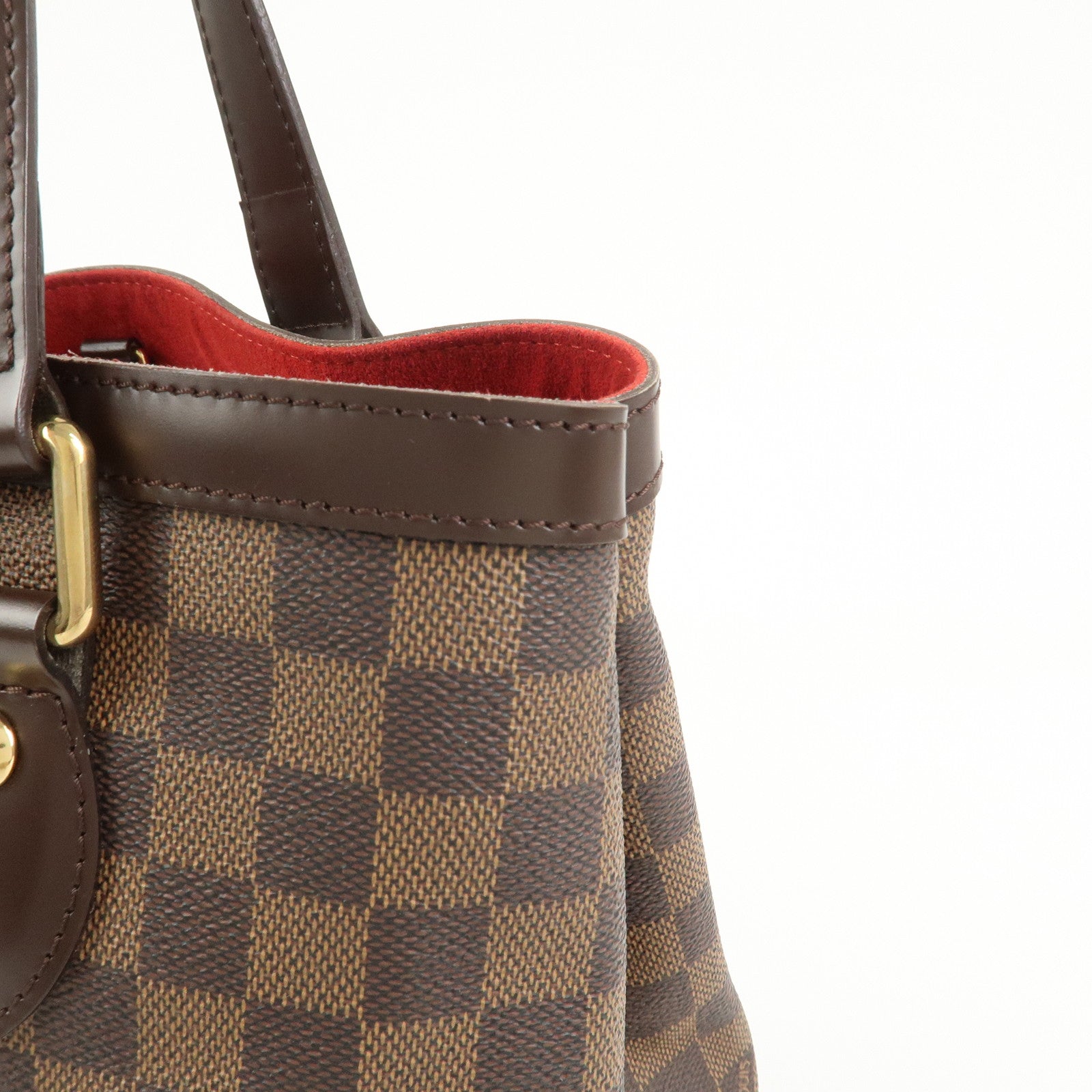 Louis Vuitton Damier Ebene Hampstead PM Hand Bag Tote Bag N51205