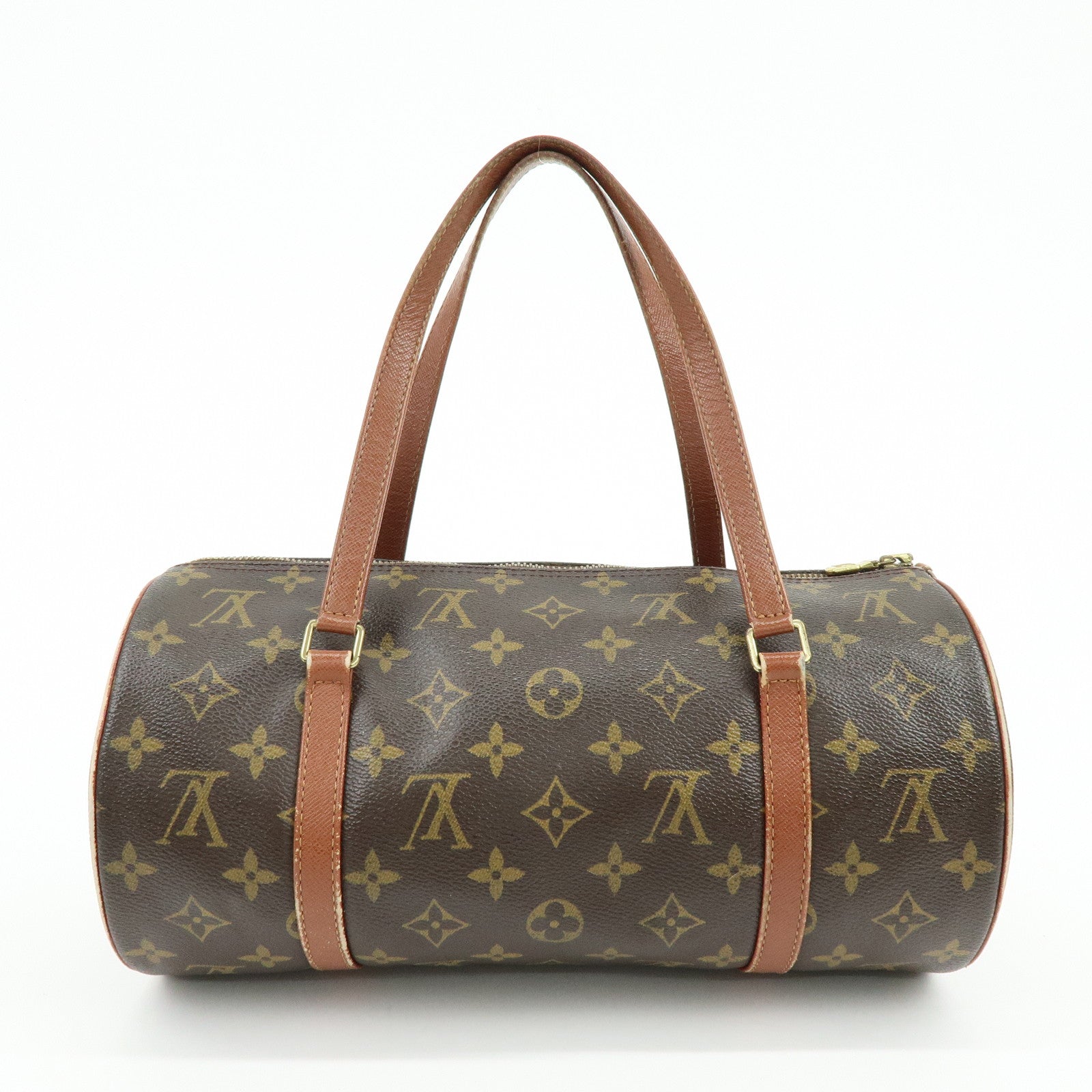 Louis Vuitton Monogram Papillon 30 Hand Bag Brown M51365