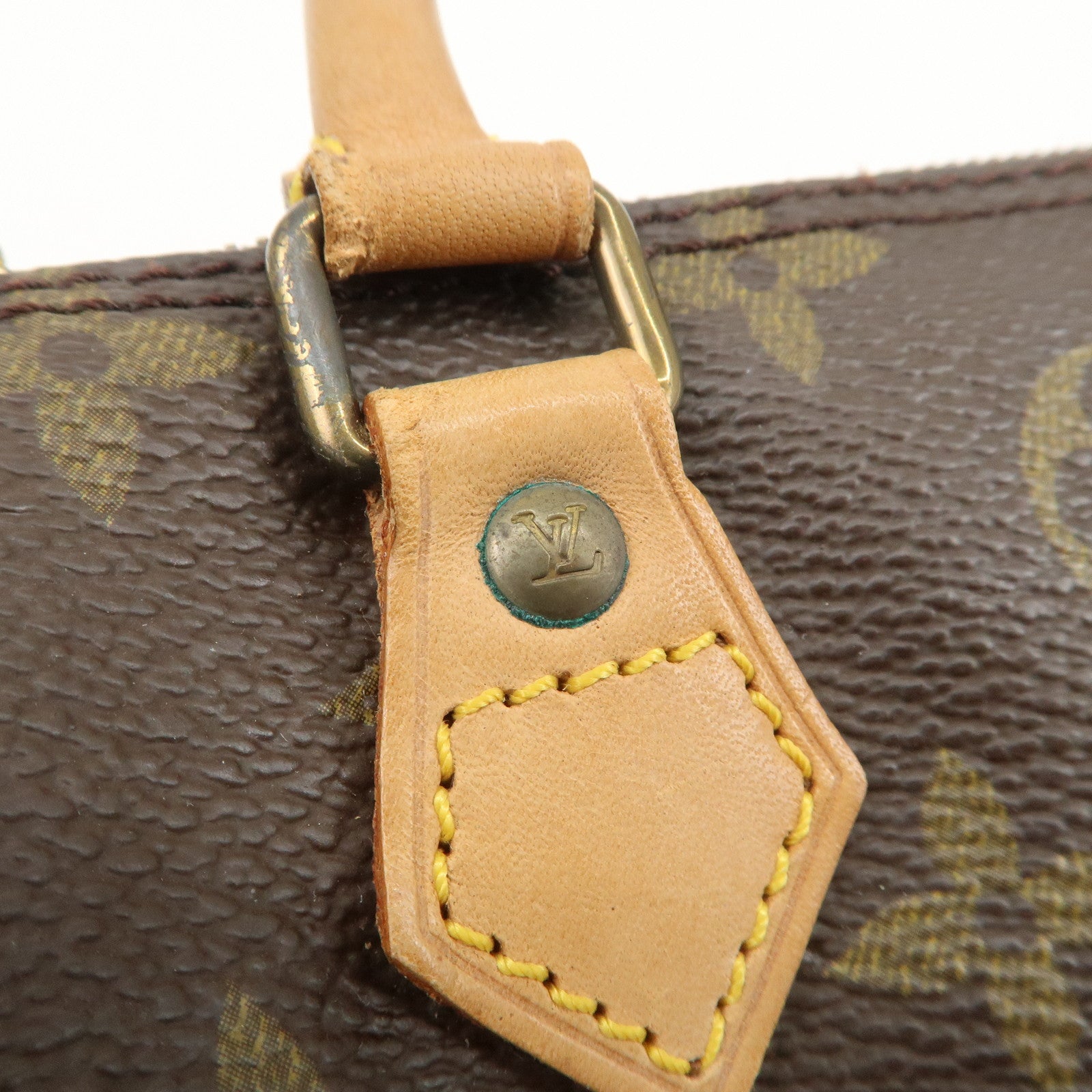 Louis Vuitton Monogram Mini Speedy Hand Bag Boston Bag Brown M41534