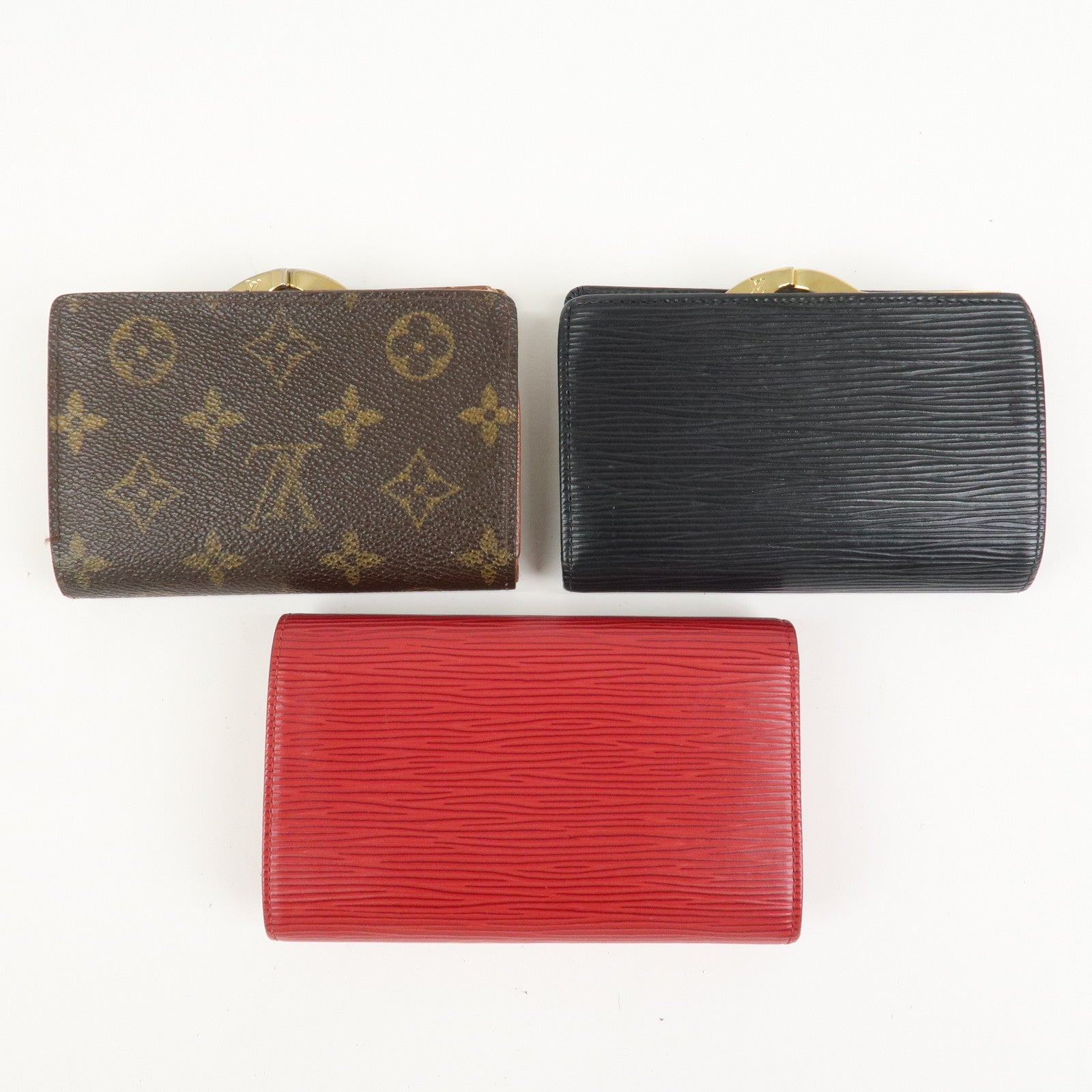 Louis Vuitton Monogram Epi Set of 3 Wallet M61663/M63242/M63507