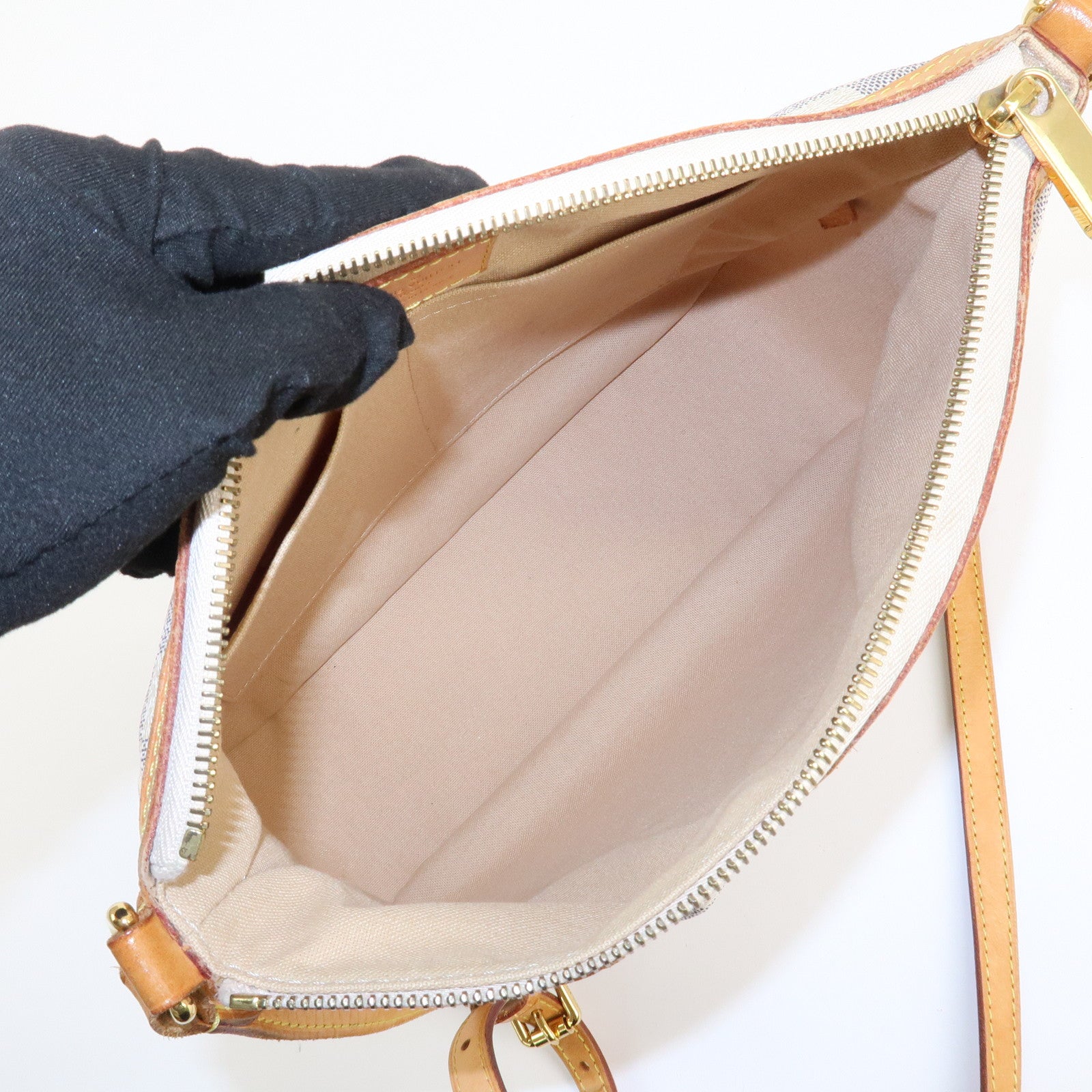 Louis Vuitton Damier Azur Siracusa PM Shoulder Bag M41113 Used