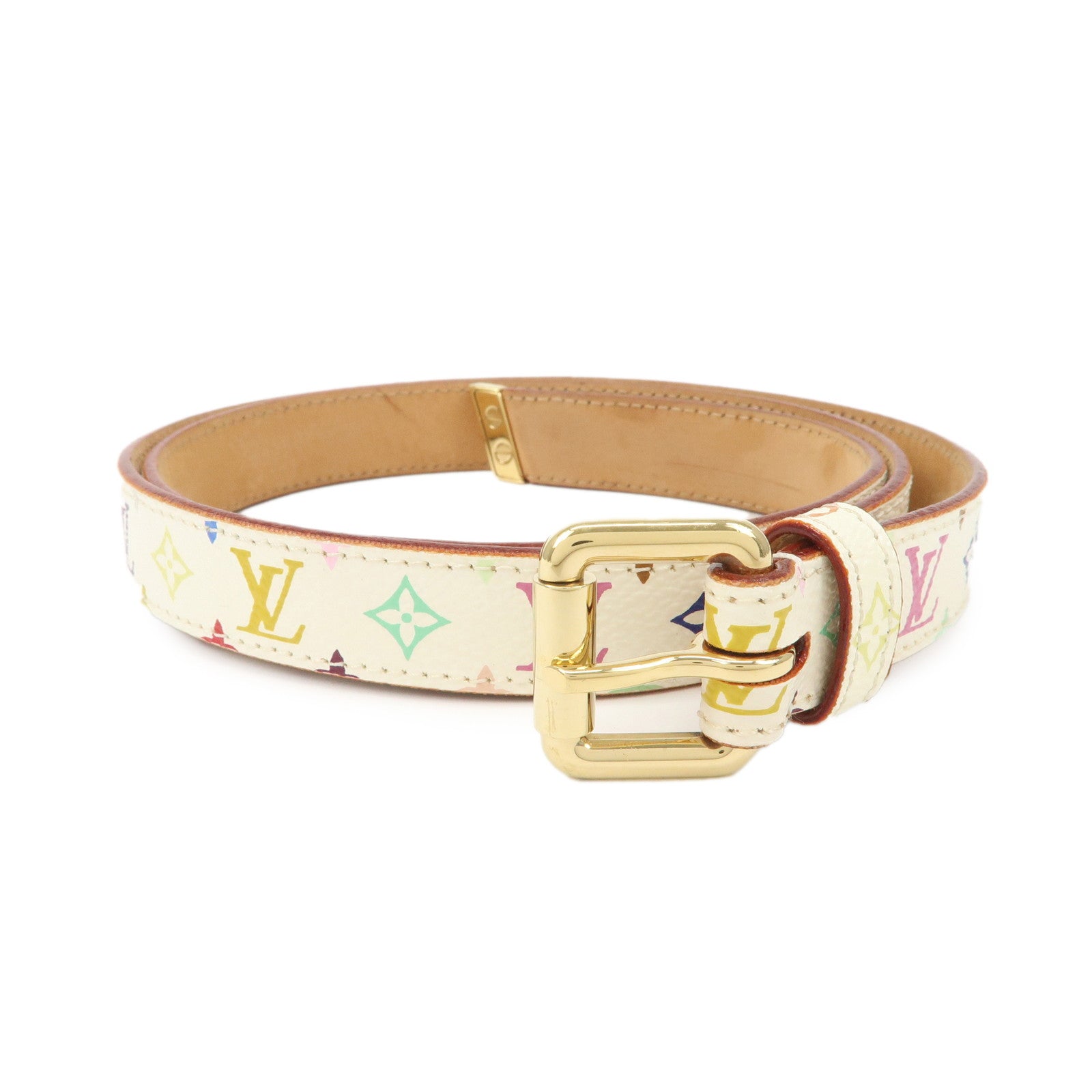 Louis Vuitton Monogram Multicolor Saint Tulle Carre Belt M9270