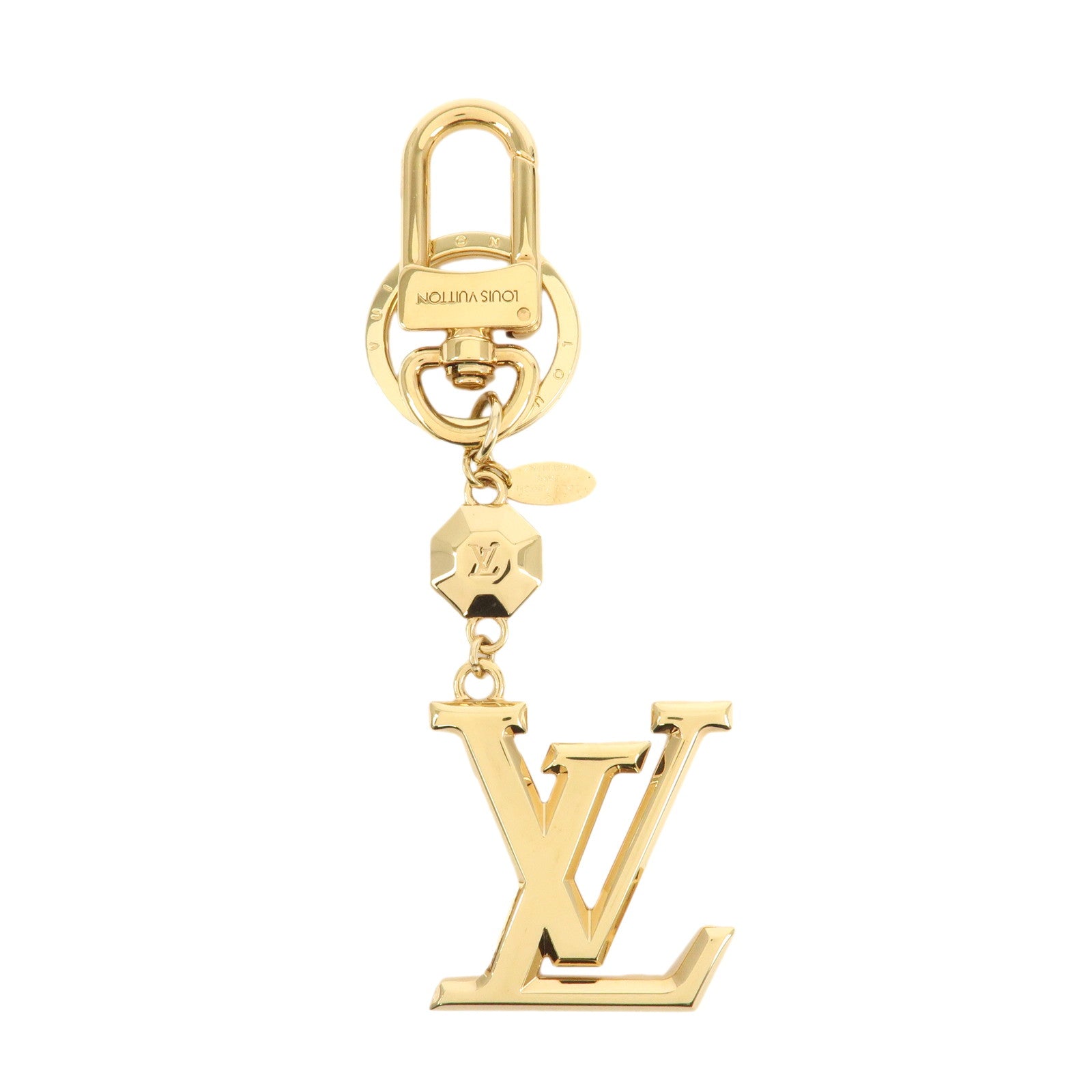 Louis Vuitton Porte Cles LV Facettes Bag Charm Gold M65216