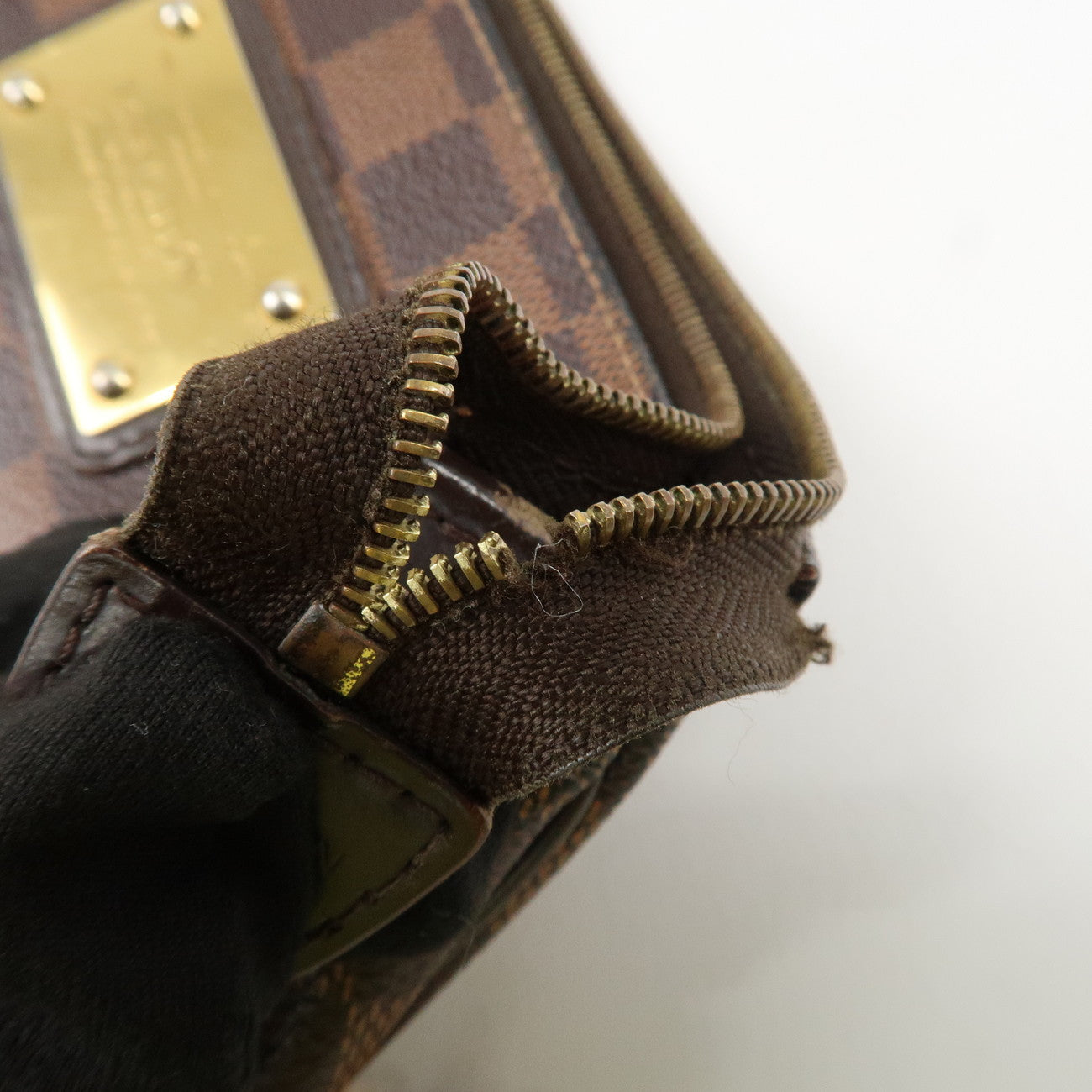 Louis Vuitton Damier Eva 2Way Hand Shoulder Bag Damier Ebene N55213 Used