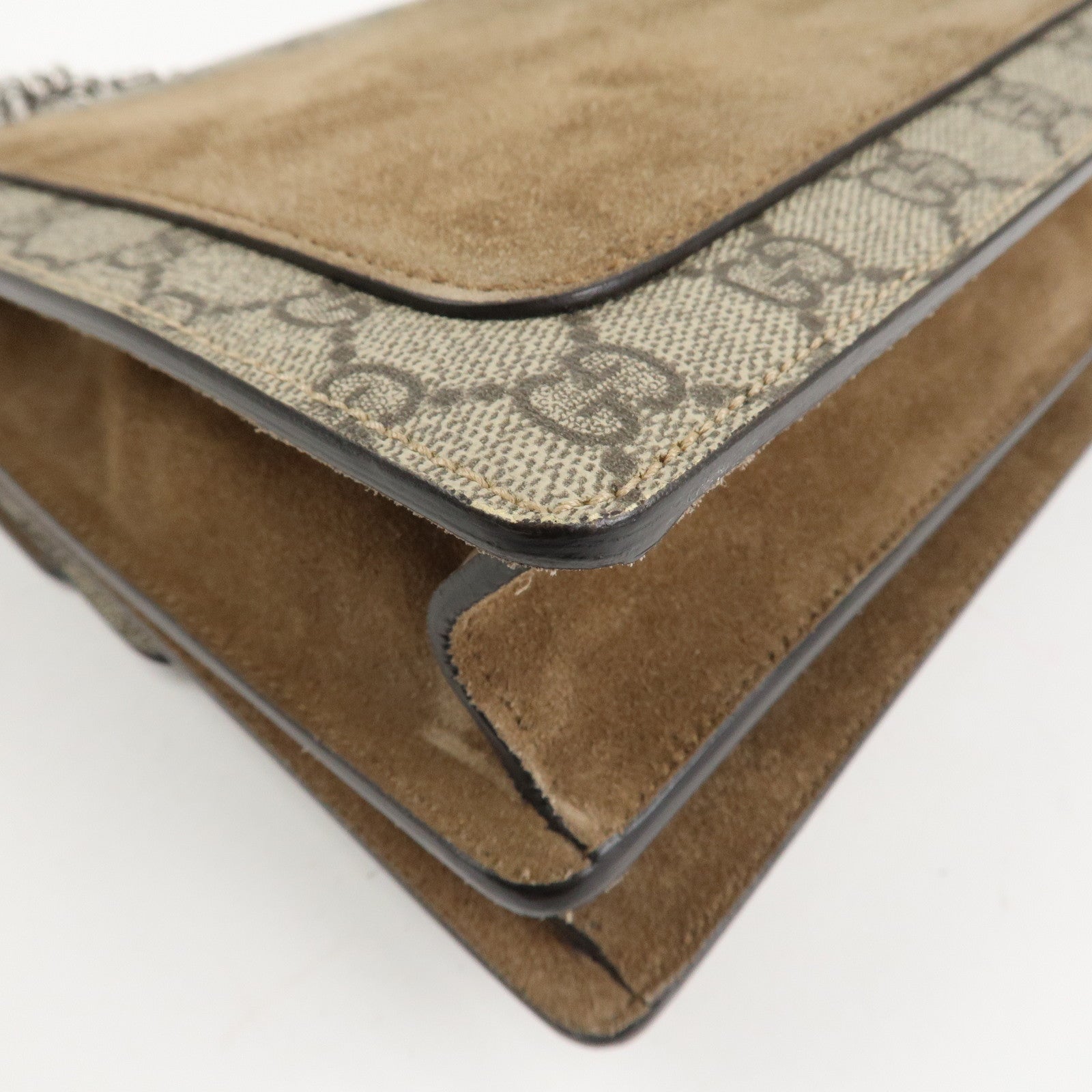 GUCCI Dionysus GG Supreme Chain Shoulder Bag Brown 403348 Used