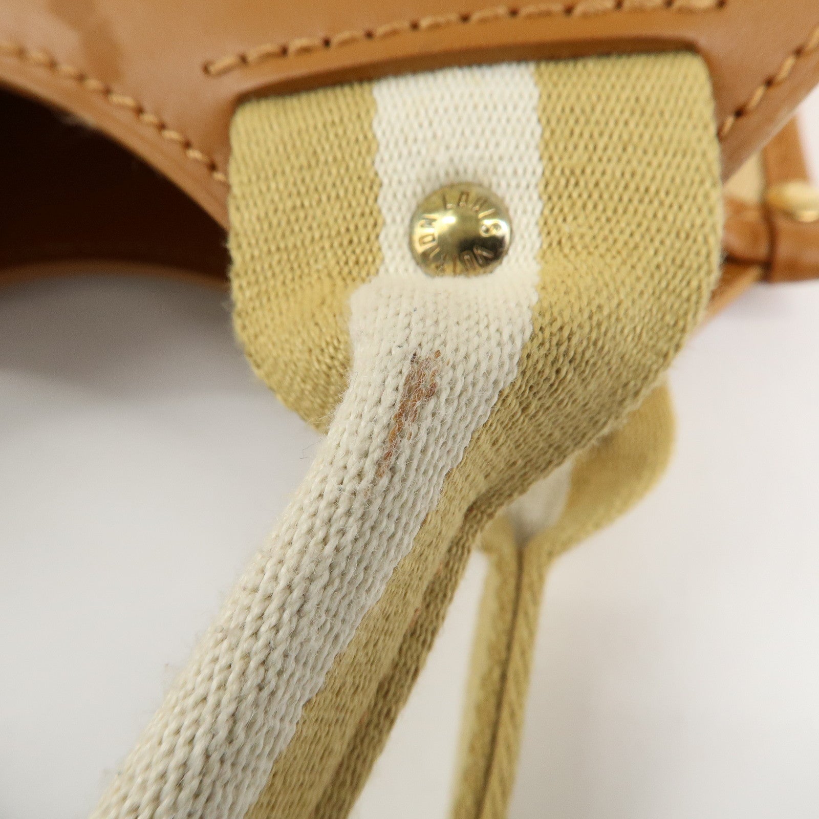 Louis Vuitton Monogram Mini Sac Catherine Hand Bag Beige M92328 Used