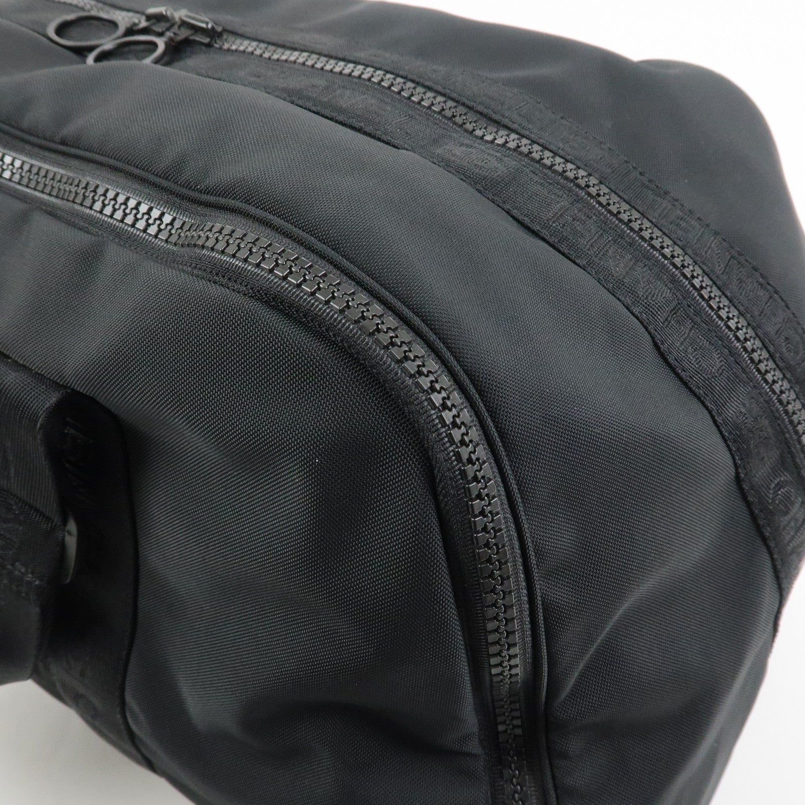 CHANEL COCO Mark Sport Line Nylon Boston Bag Shoulder Bag Black