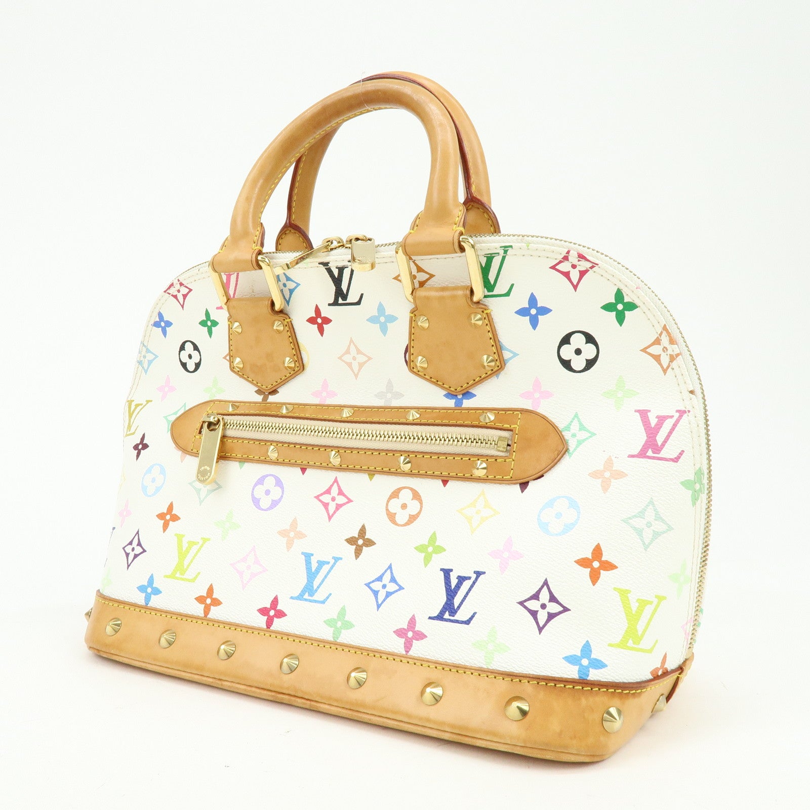 Louis Vuitton Monogram Multicolor Alma PM Hand Bag Blanc M92647
