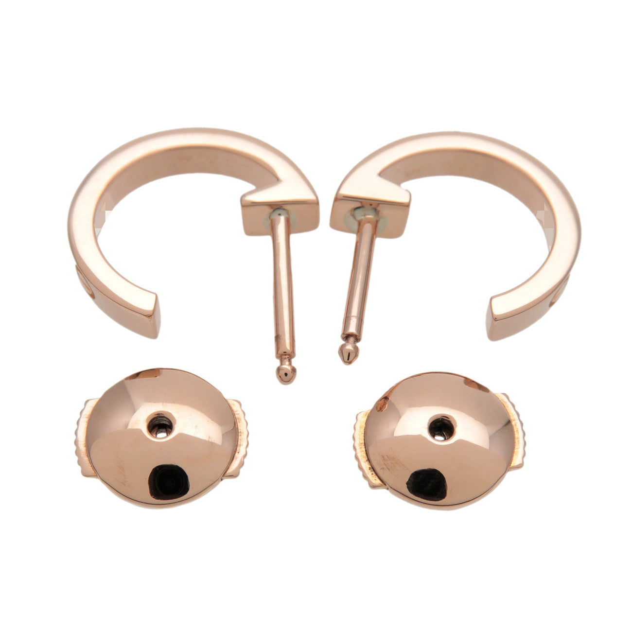 Cartier LOVE Hoop Earrings K18 750PG Rose Gold