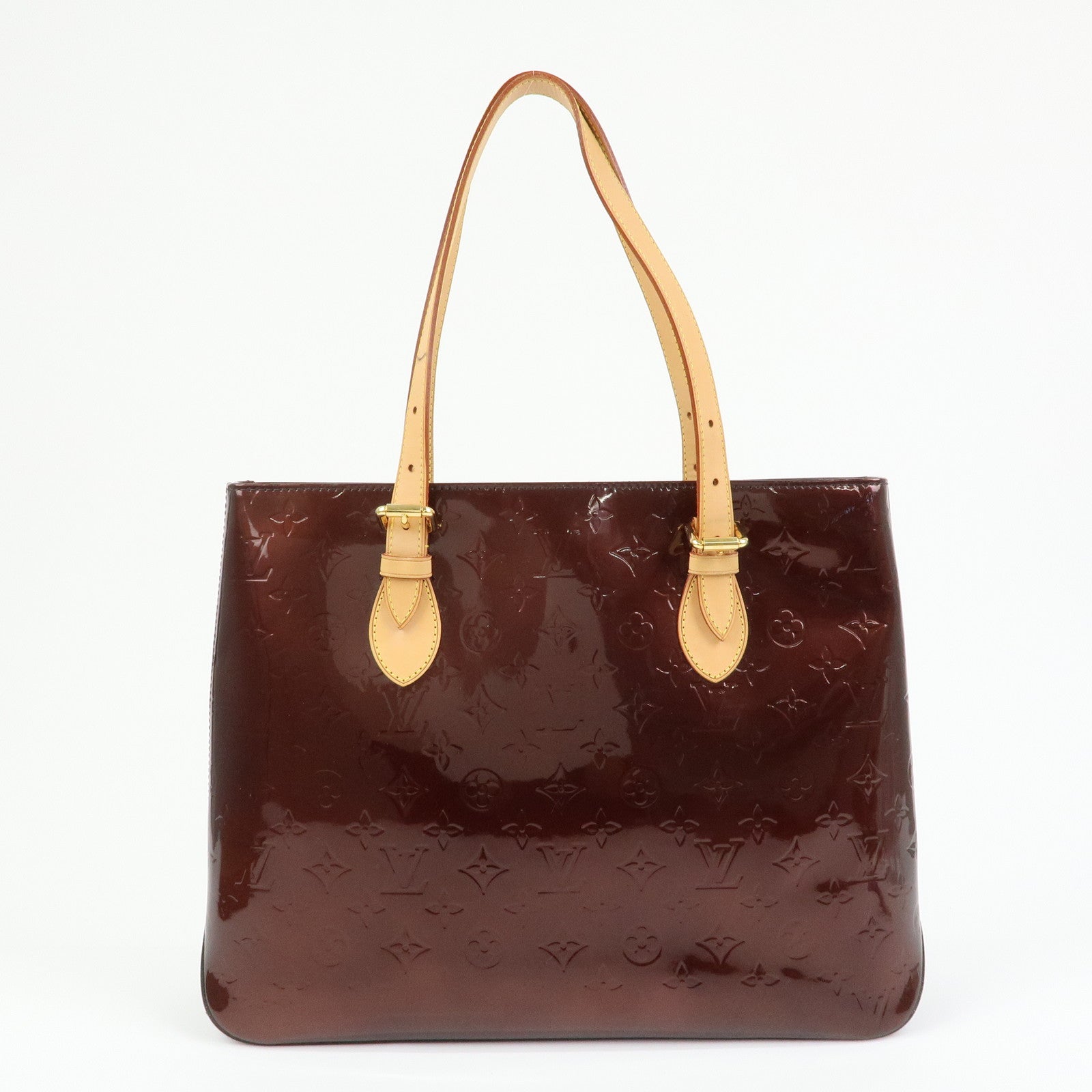 Louis Vuitton Monogram Vernis Brentwood Tote Bag Amarante M91994