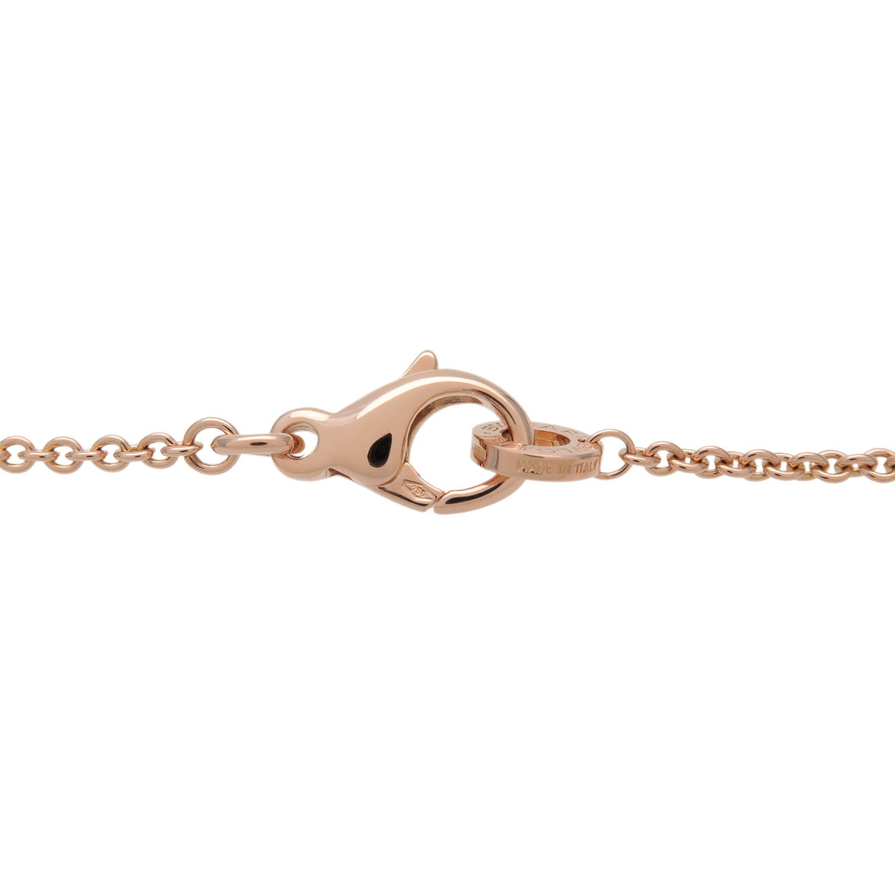 BVLGARI B-zero1 Necklace K18 750PG Ceramic Rose Gold White