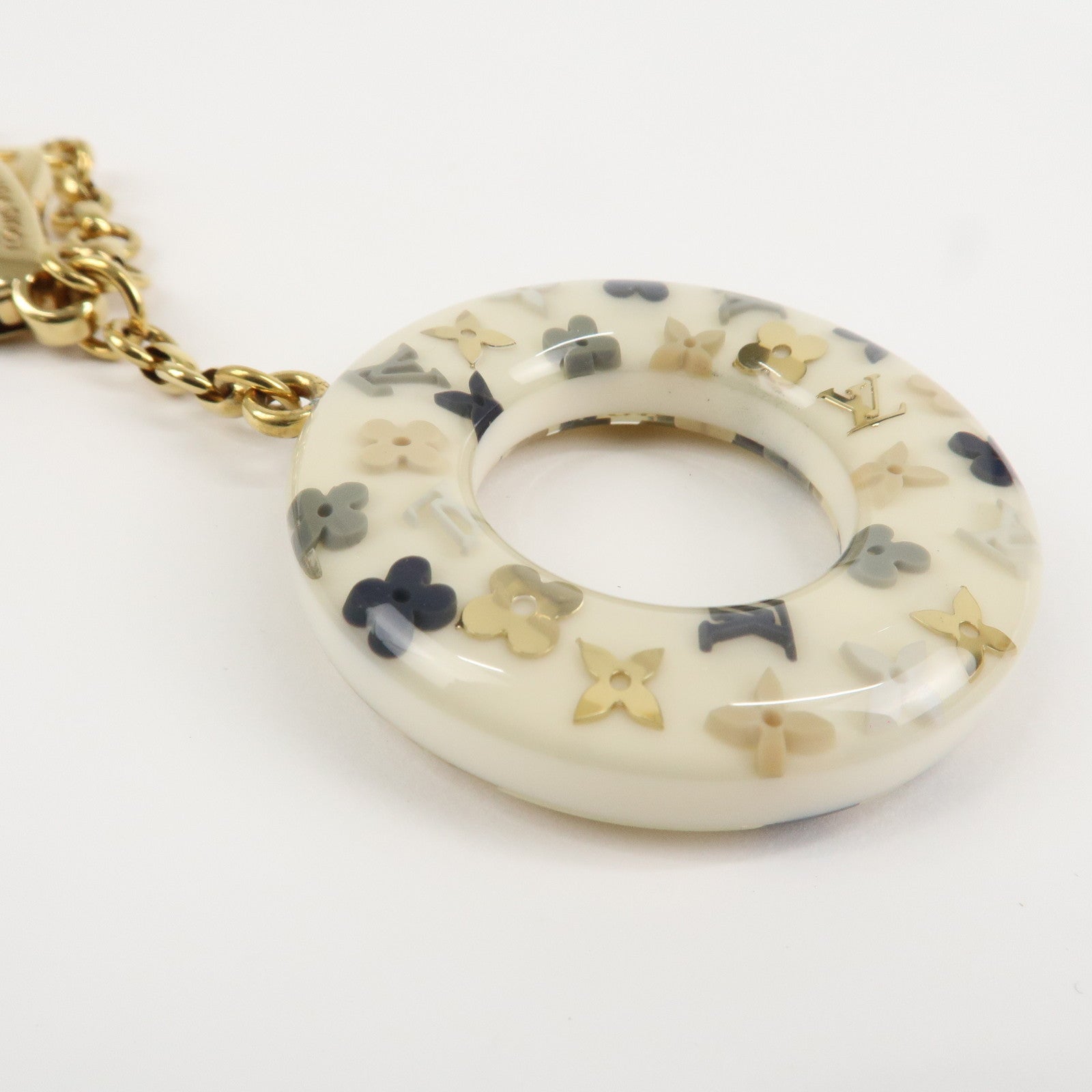 Louis Vuitton Monogram Porte Cles Marine Anchor Swim Ring Charm M66141 Used