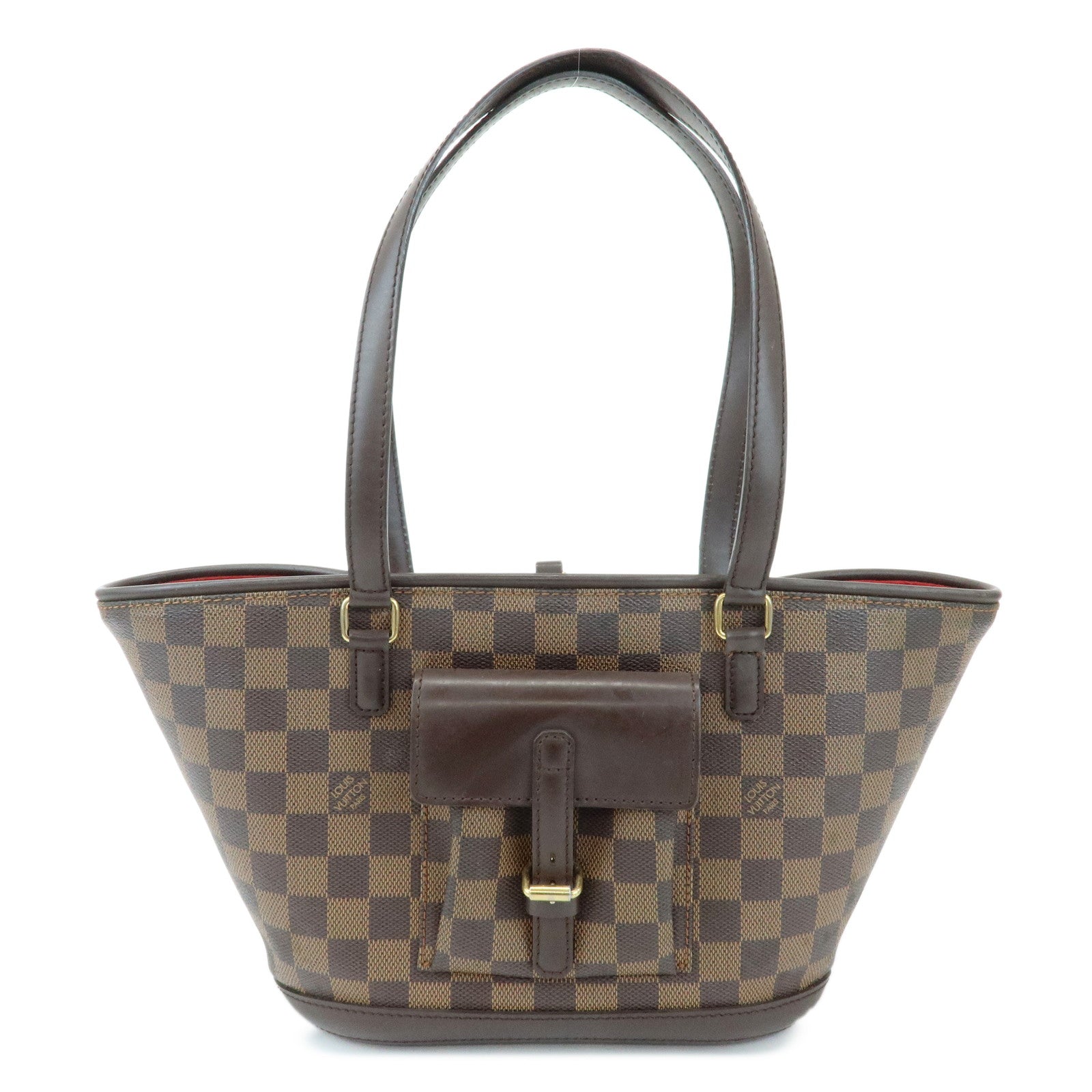 Louis Vuitton Damier Manosque PM Canvas Tote Bag Ebene N51121