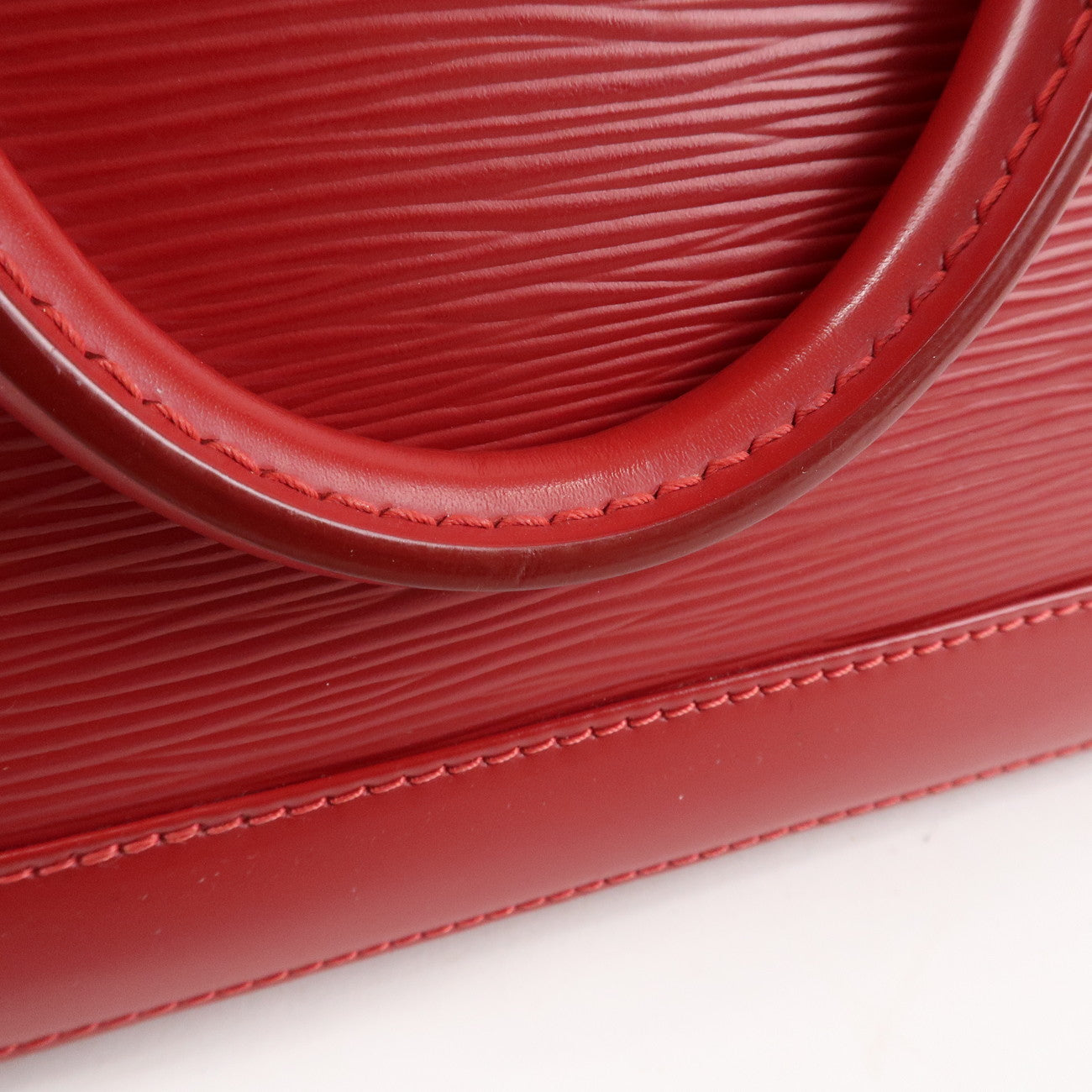 Louis Vuitton Epi Alma BB 2Way Hand Shoulder Bag Carmine M40850 Used