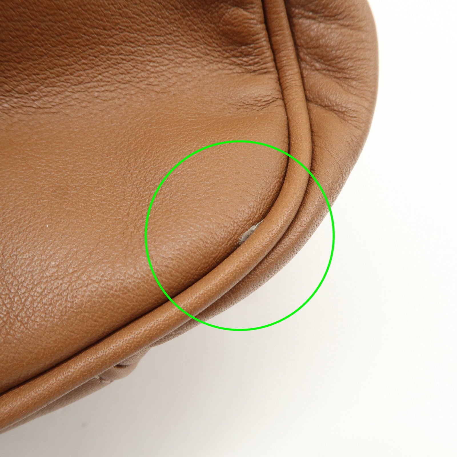 PRADA Leather 2Way Bag Hand Bag Shoulder Bag Brown BN2435 Used