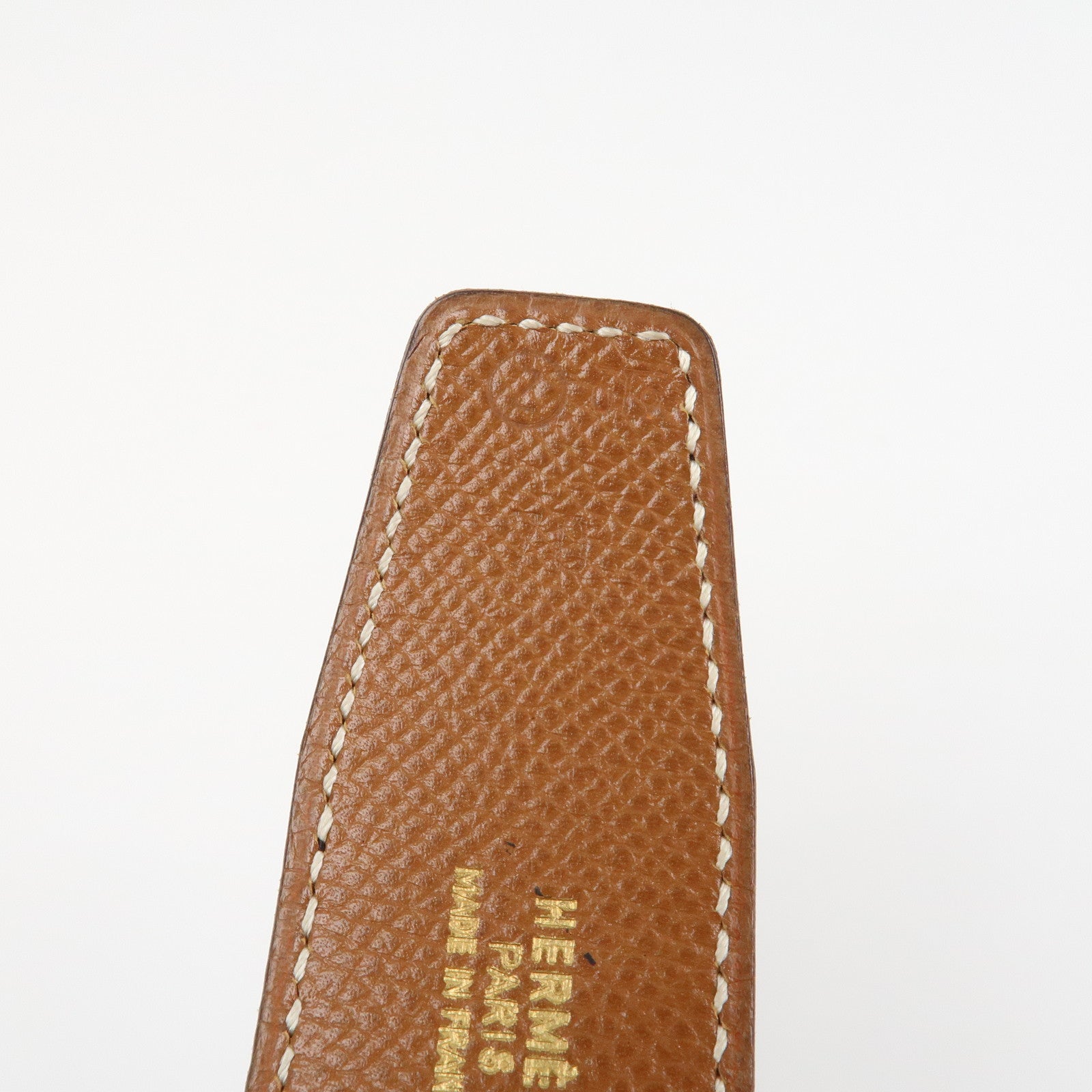 HERMES Leather H Buckle Reversible Constance Belt Z Stamped