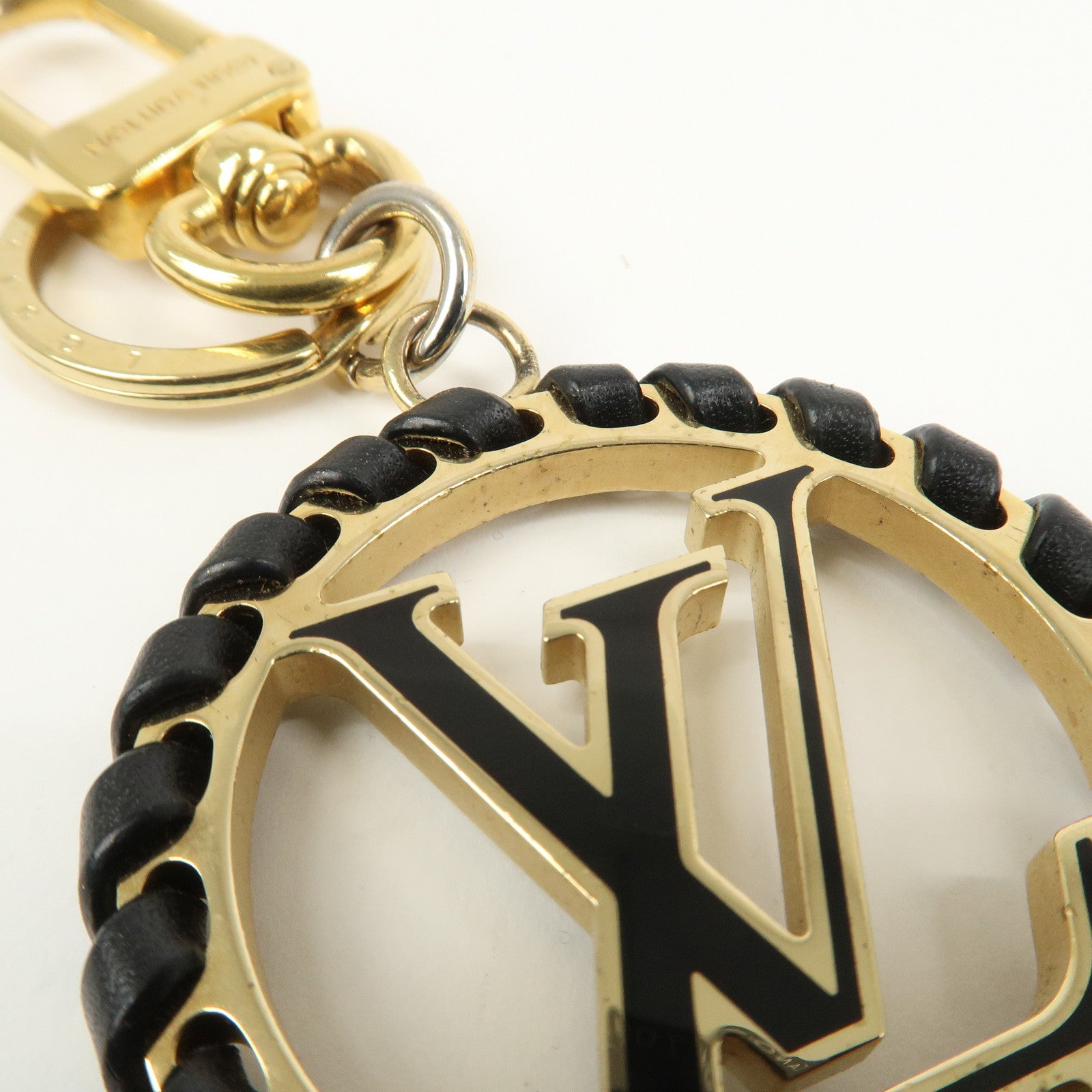 Louis Vuitton Porte Cles Very LV Circle Bag Charm Black M63082