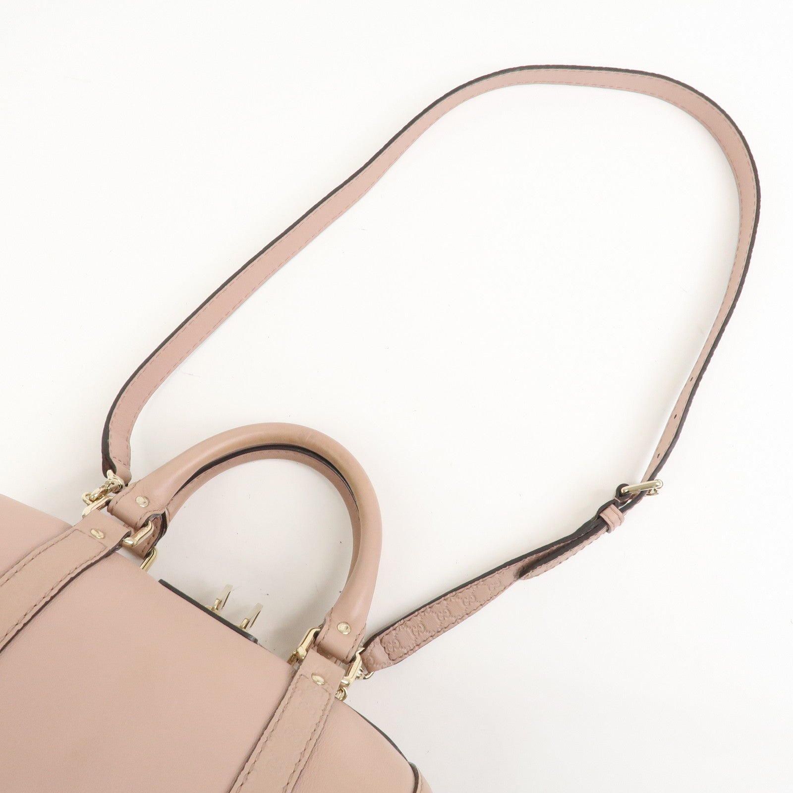 GUCCI Micro Guccissima 2Way Bag Boston Bag Pink 269876