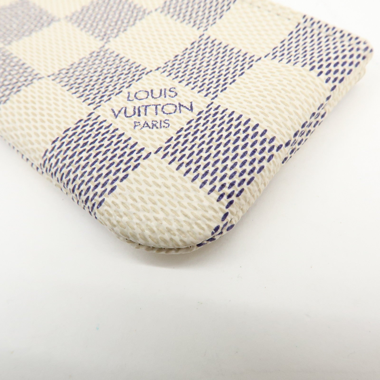 Louis Vuitton Damier Azur Pochette Cles Coin Case N62659