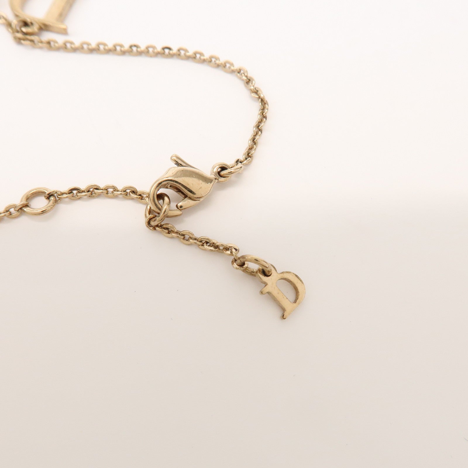 Christian Dior Metal Bracelet DIOR Logo Gold