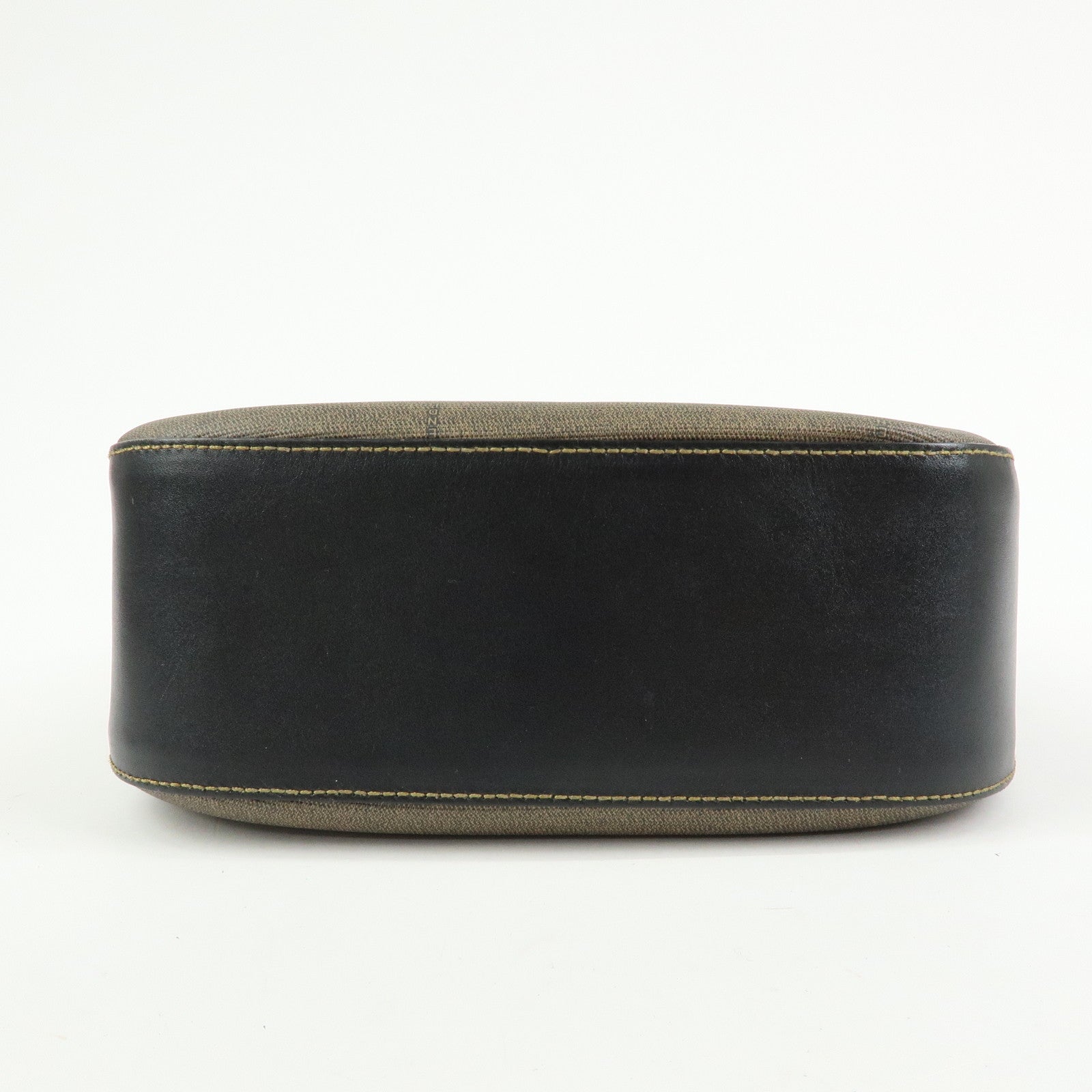 FENDI PVC Canvas Leather Shoulder Bag Crossbody Bag Brown 25933