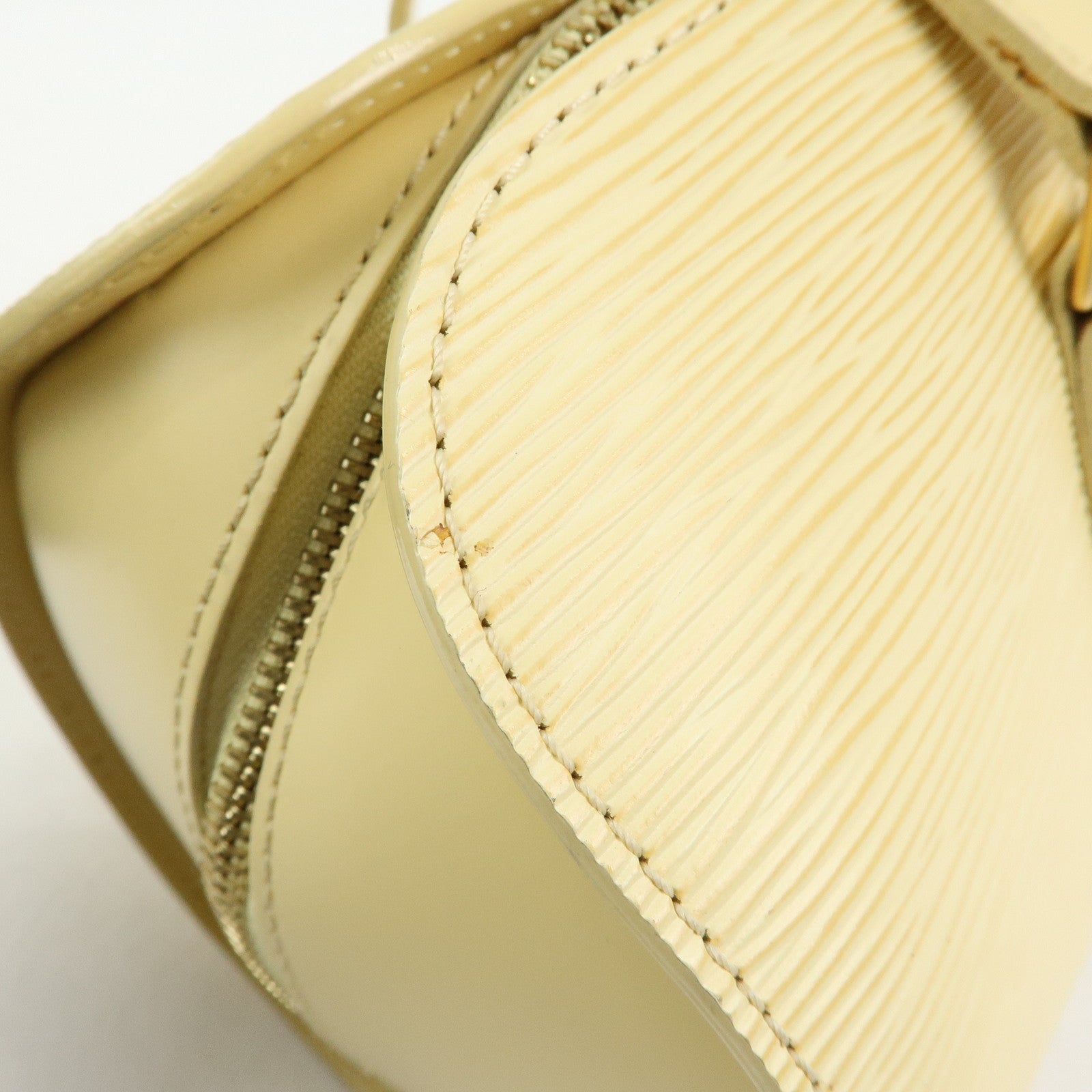 Louis Vuitton Epi Leather Soufflot & Pouch Hand Bag Vanilla M5222A