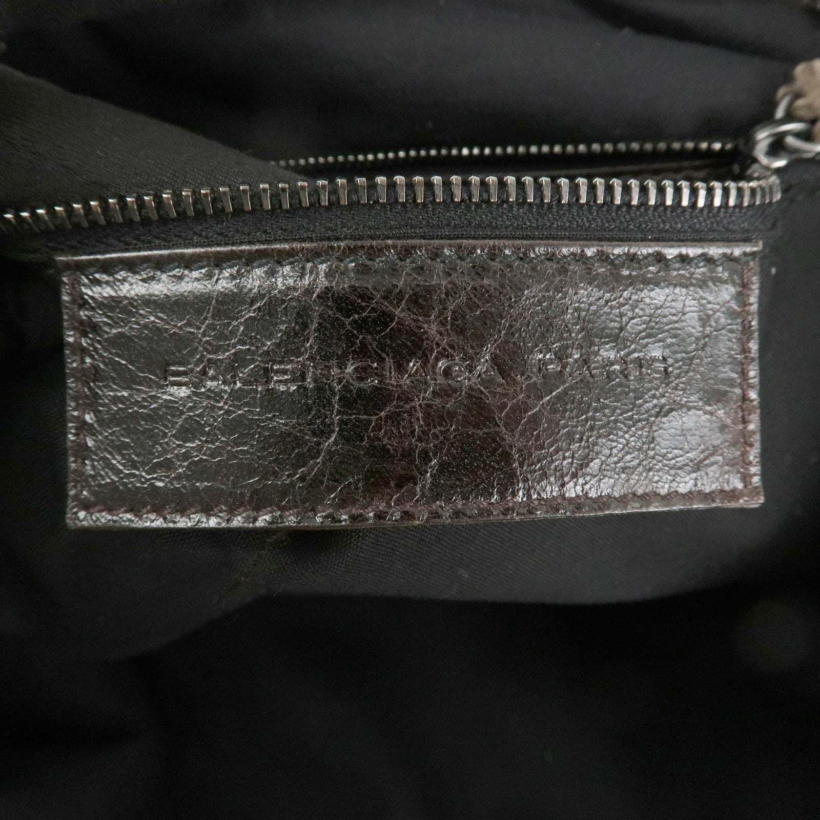 BALENCIAGA The Work Leather Tote bag Hand Bag Dark Brown 156541