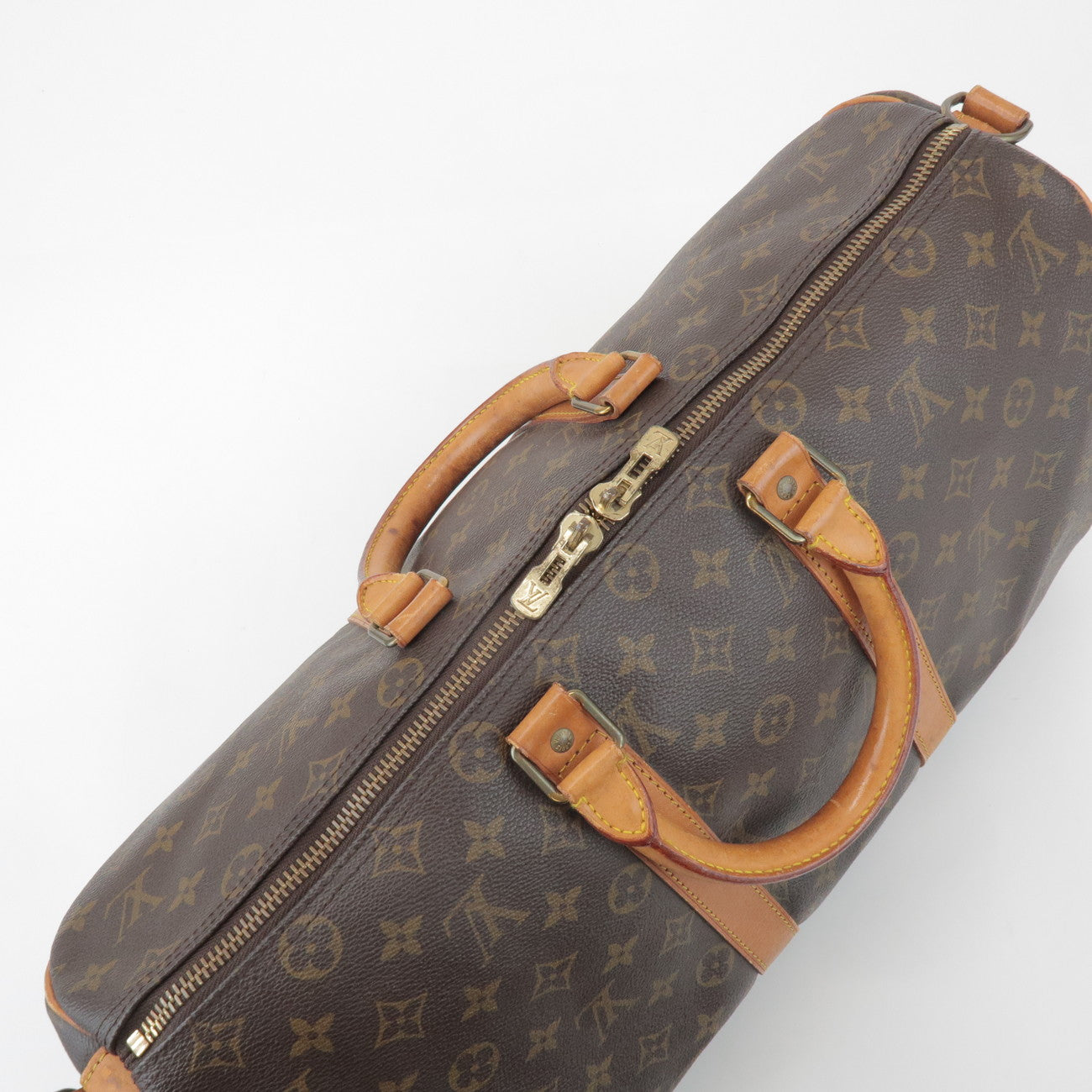 Louis Vuitton Monogram Keep All Bandouliere 45 Boston Bag M41418