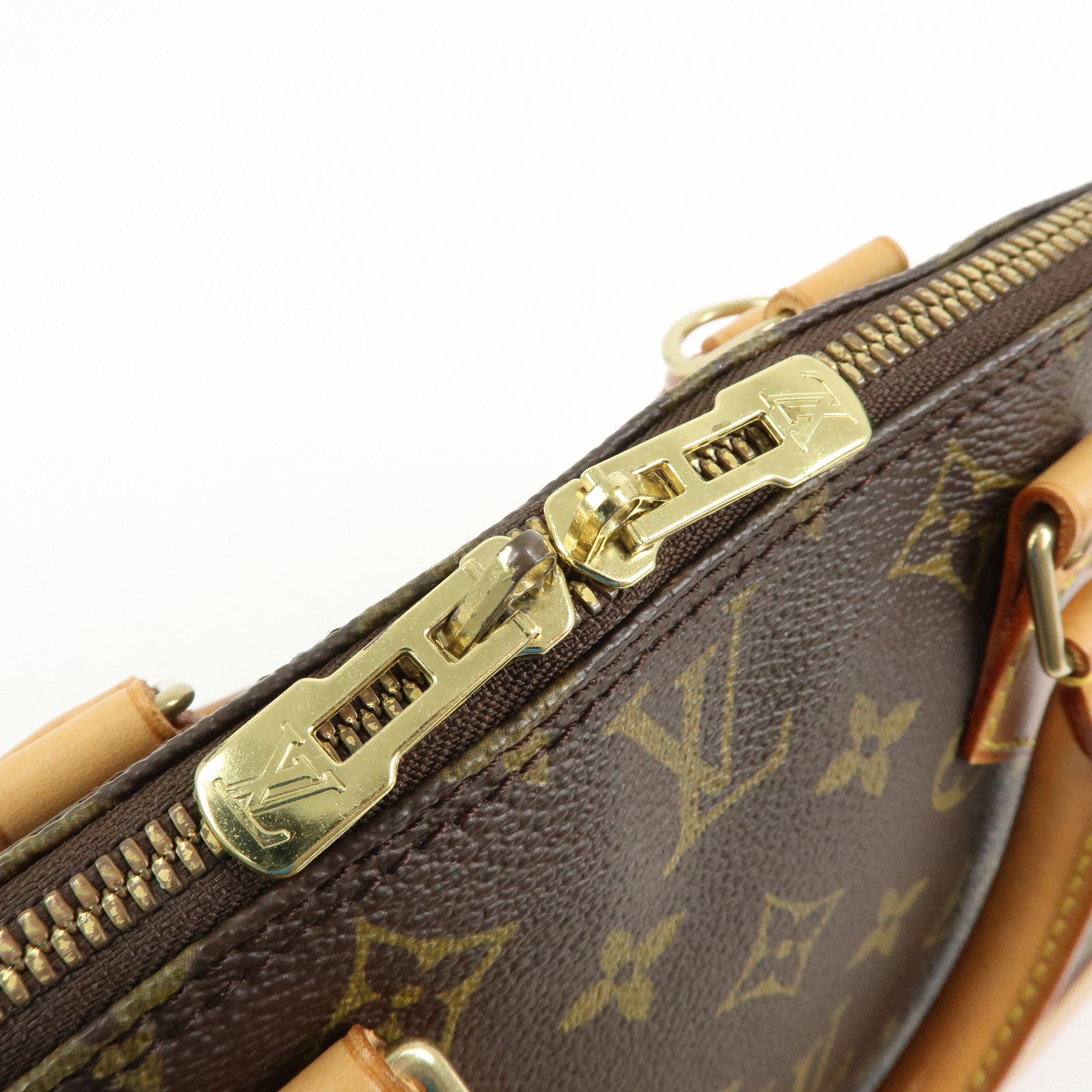 Louis Vuitton Monogram Alma Hand Bag Brown M51130