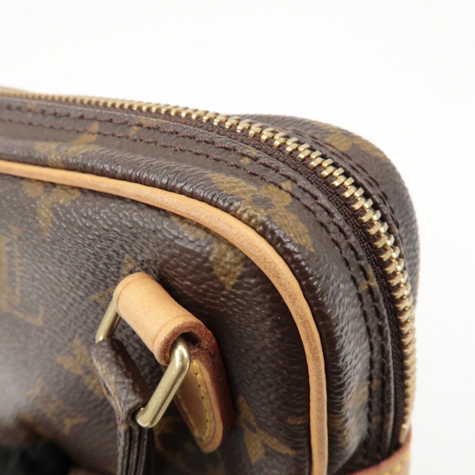 Louis Vuitton Monogram Pochette Marly Bandouliere Bag Brown M51828 Used