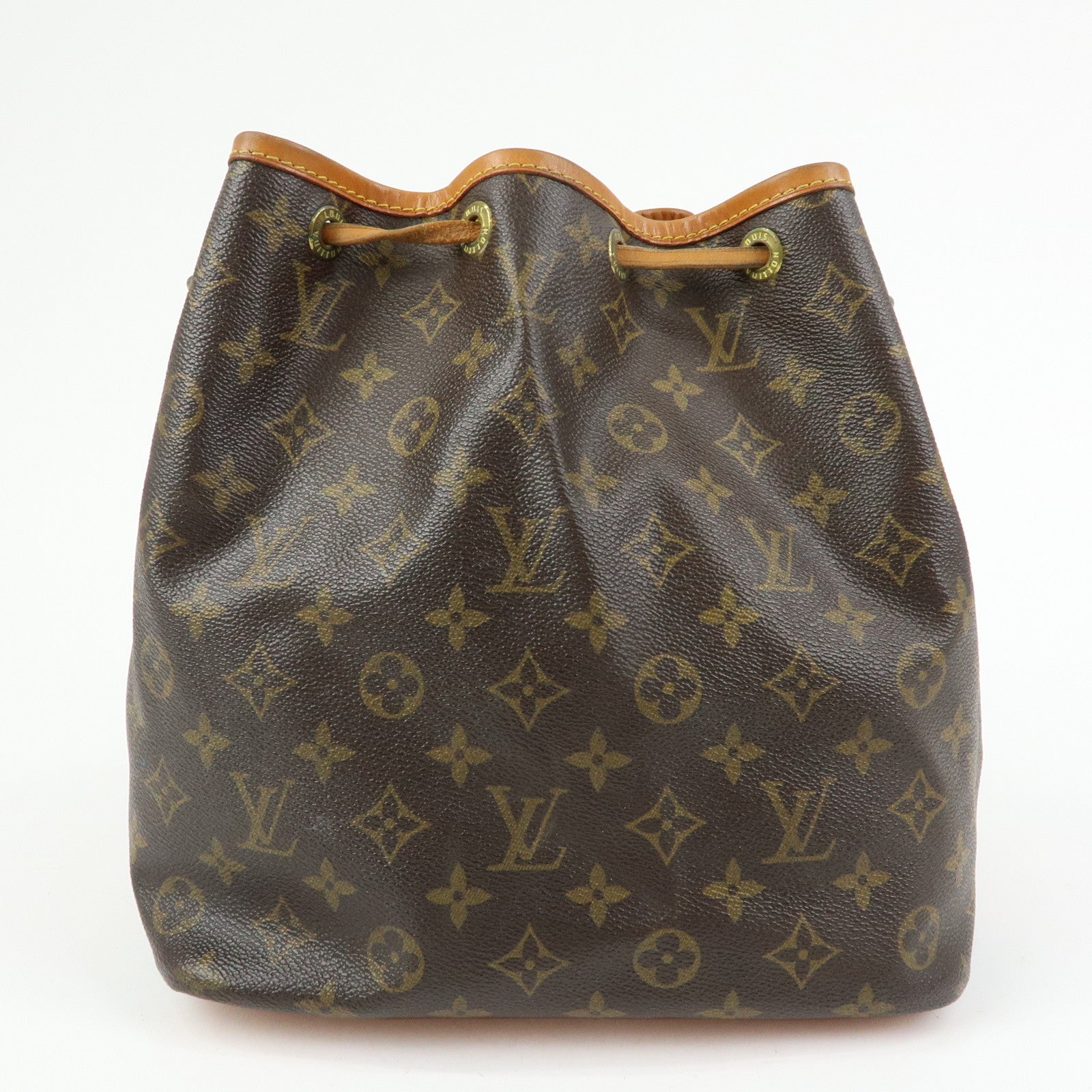 Louis Vuitton Monogram Petit Noe Shoulder Bag Brown M42226