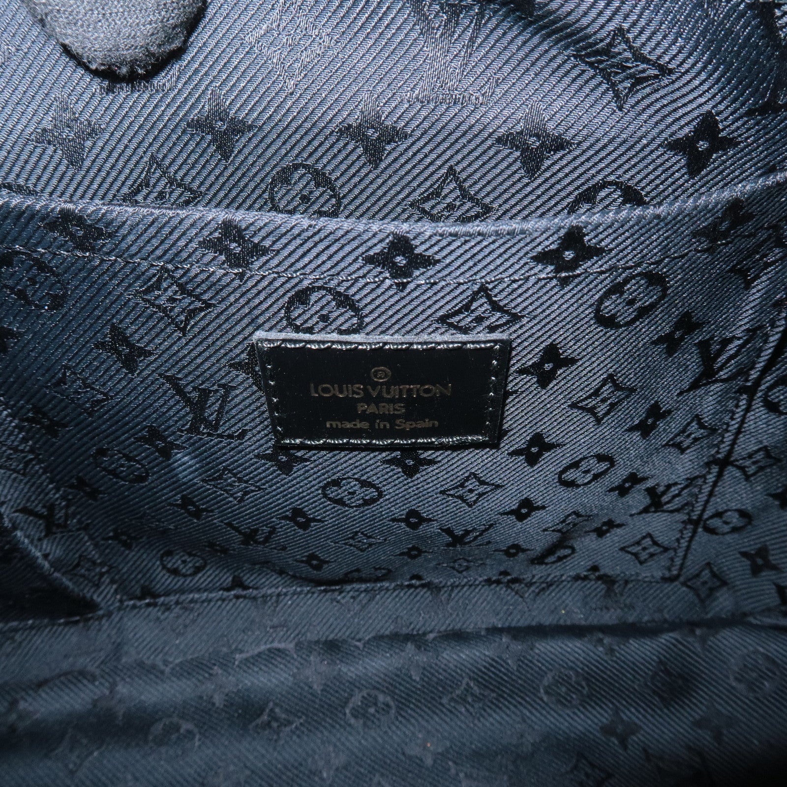 Louis Vuitton Cruise Line Suede Stamp Bag PM Bowling Bag Brown M95238 Used