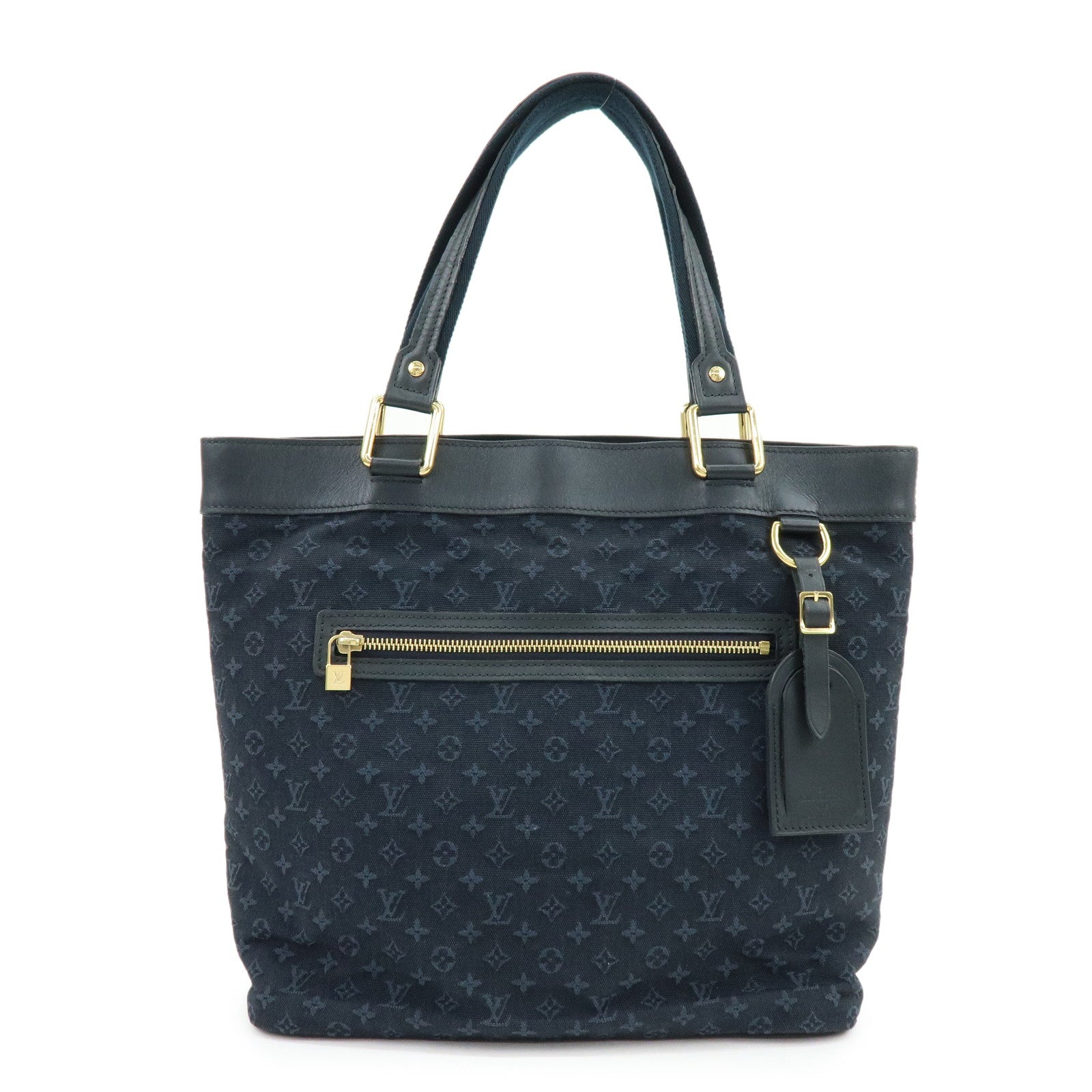 Louis Vuitton Monogram Mini Canvas Lucille GM Tote Bag Blue M92679
