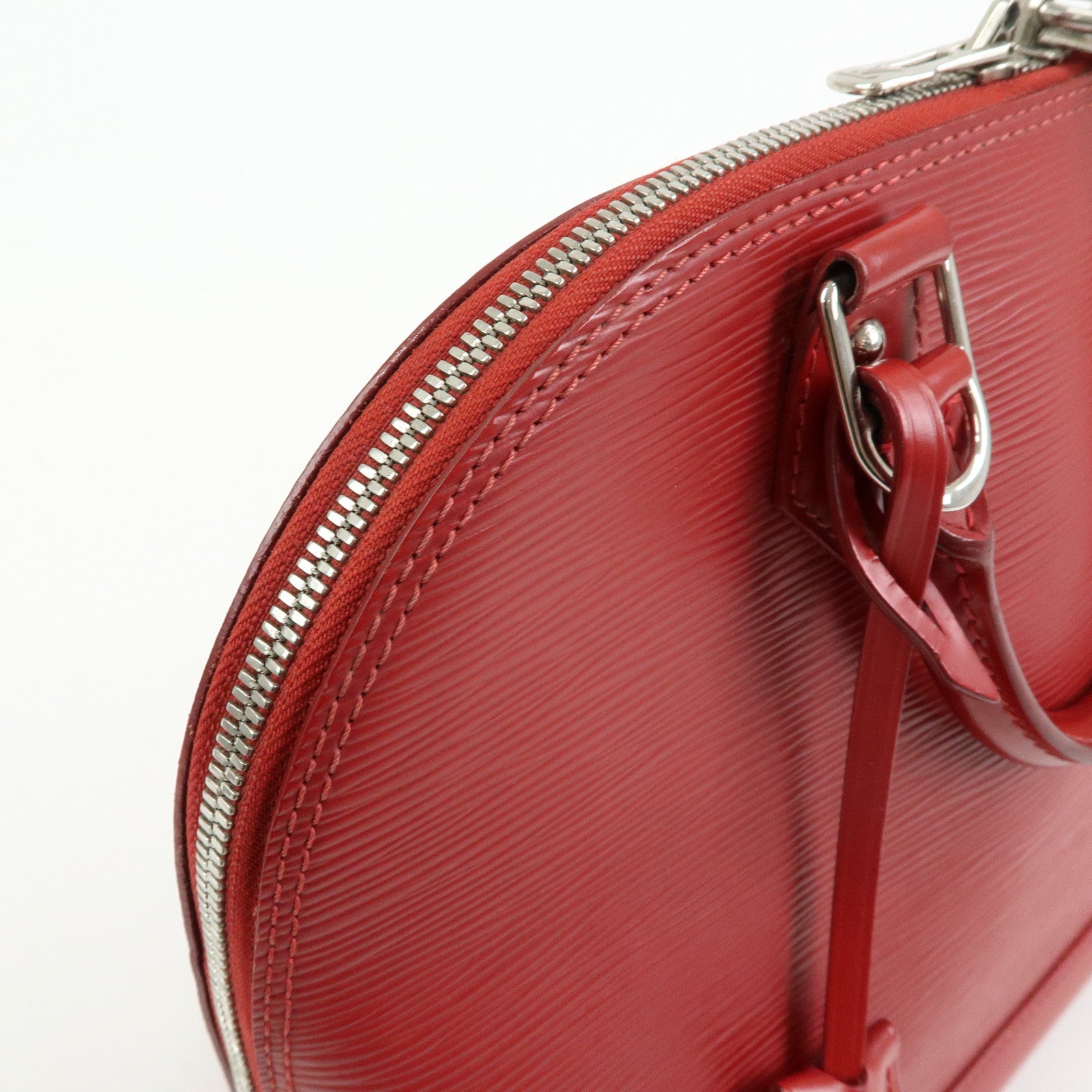 Louis Vuitton Epi Alma PM Leather Hand Bag Carmine Red M4058E