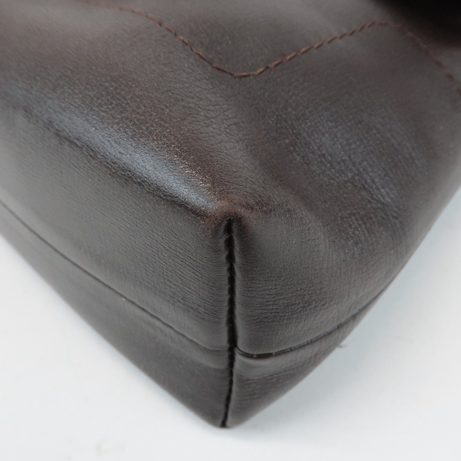 Louis Vuitton Utah Calf Leather Shoulder Bag Crossbody Bag Cafe M92995 Used