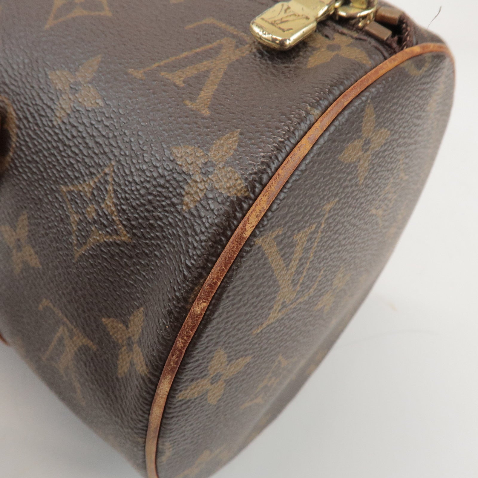 Louis Vuitton Monogram Papillon 30 Hand Bag Brown M51385
