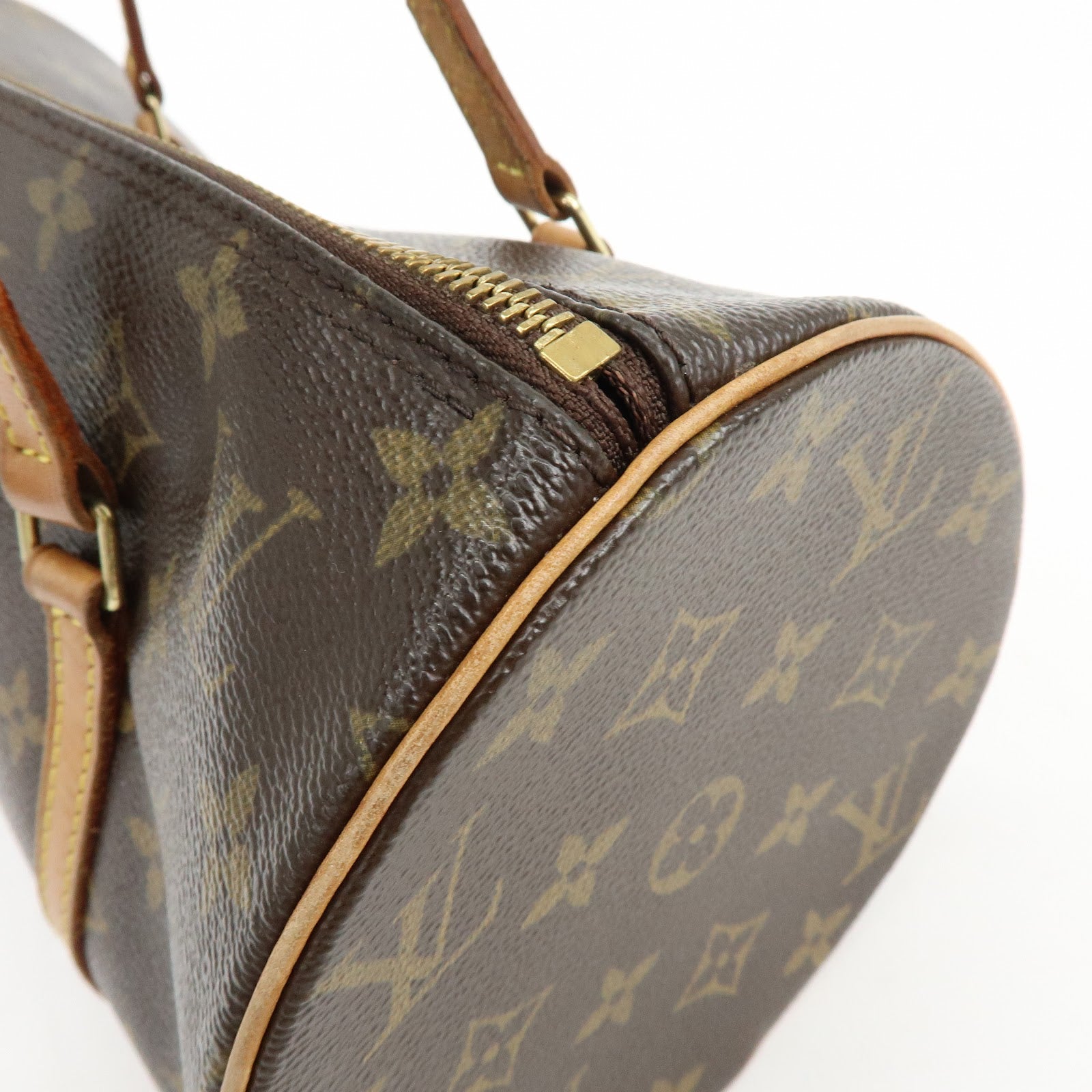 Louis Vuitton Monogram Papillon 30 Hand Bag Brown M51385