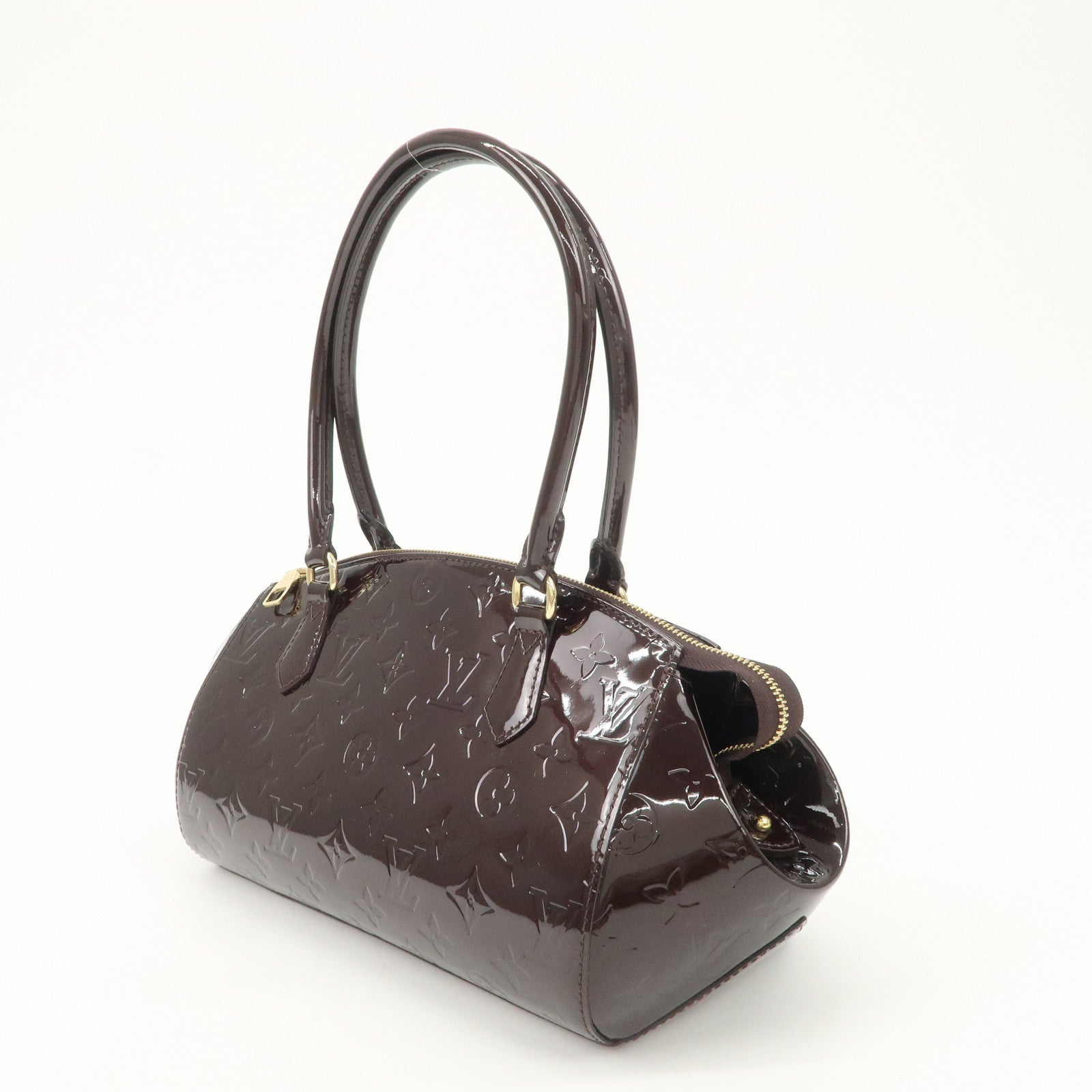 Louis Vuitton Monogram Vernis Leather Sherwood PM Hand Bag M91493