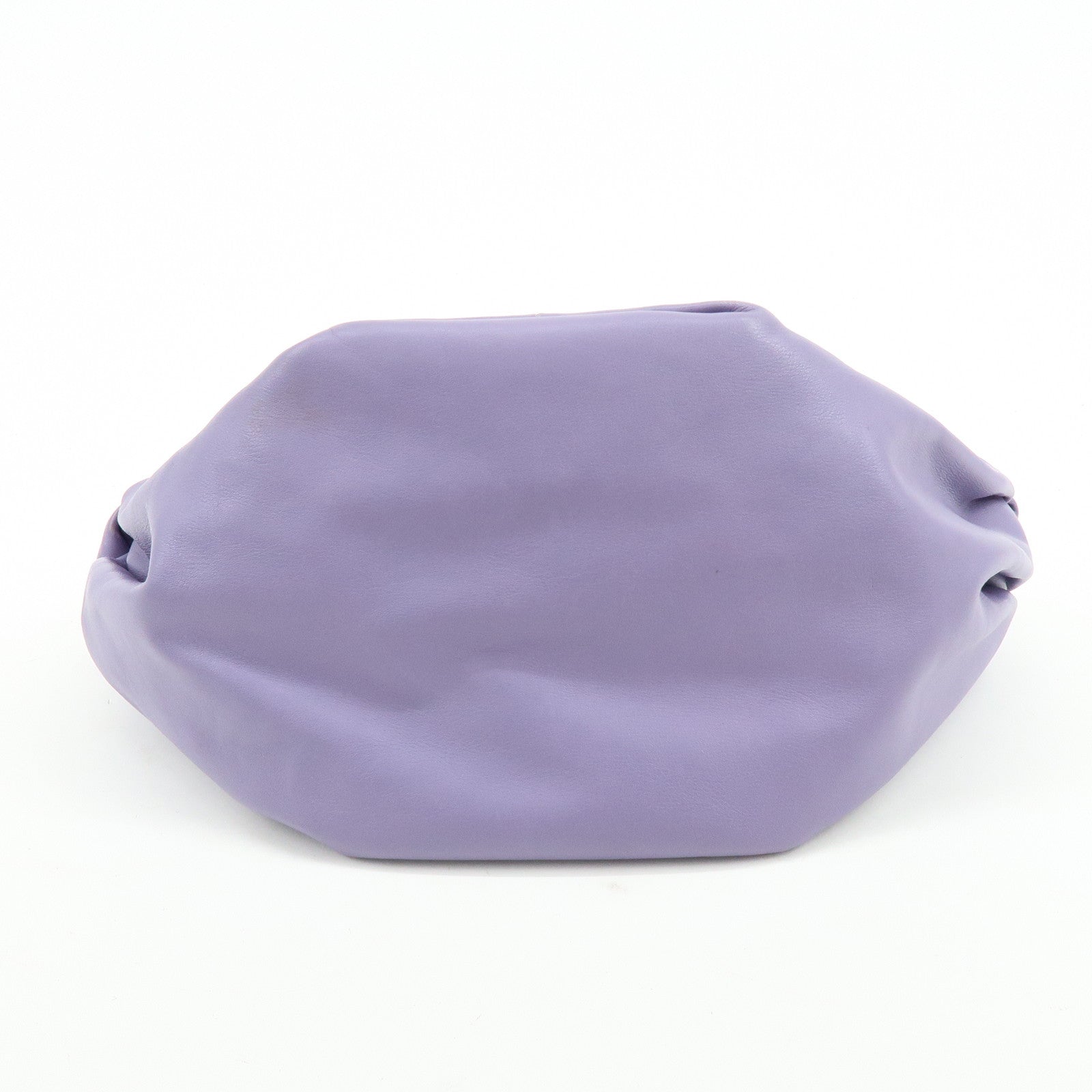 BOTTEGA VENETA Double Knot Leather Hand Bag Purple