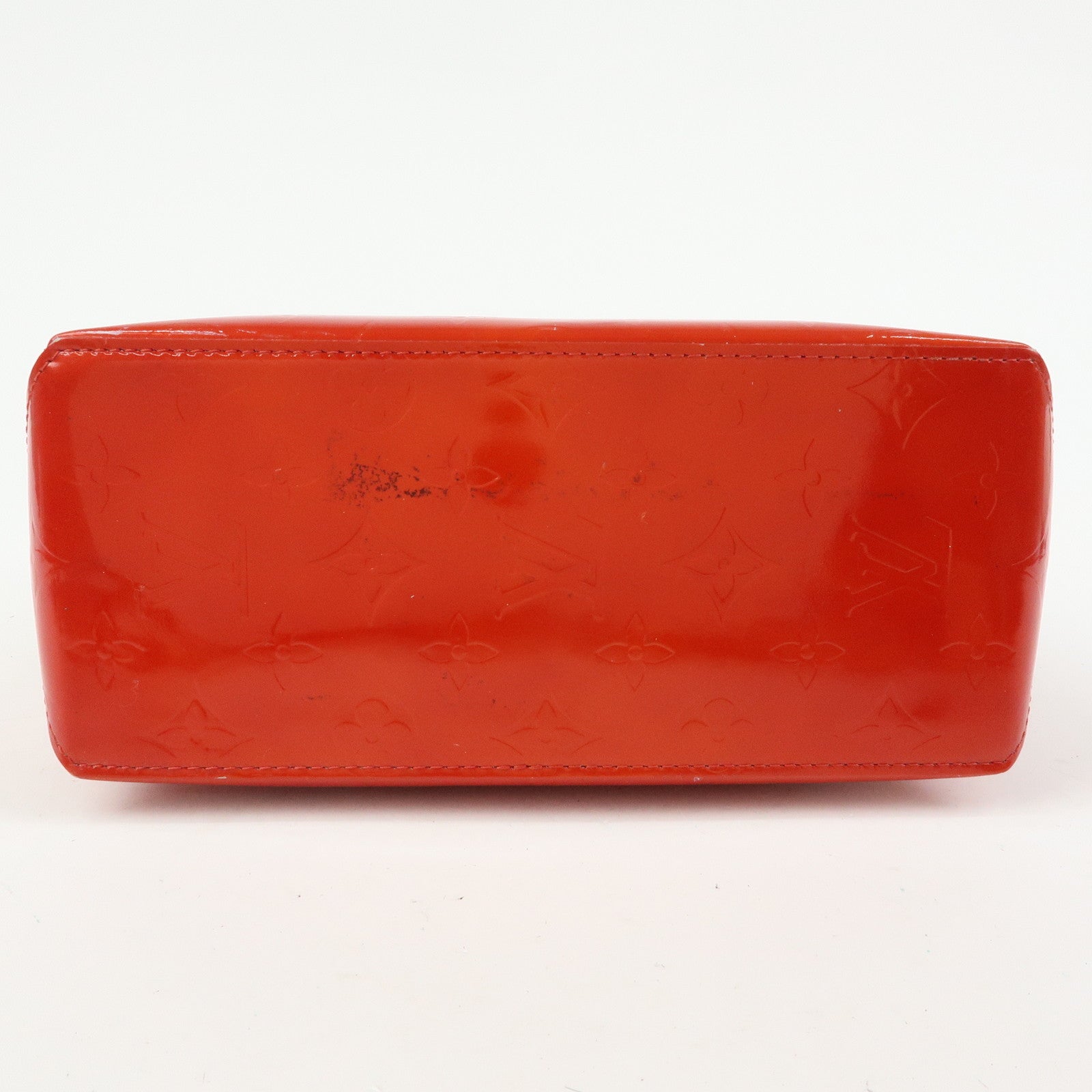 Louis Vuitton Monogram Vernis Lead PM Hand Bag Rouge M91088