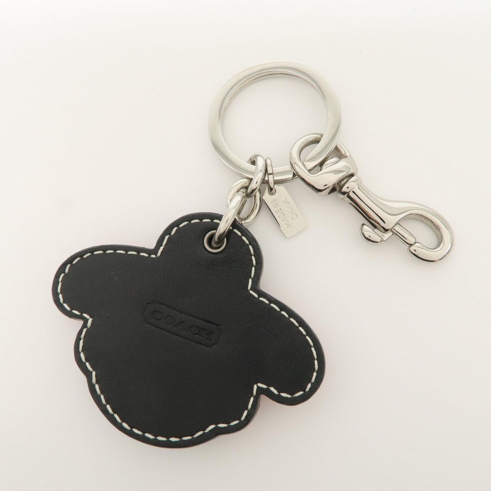 COACH Set Of 3 Bag Charm Key Charm Metal Red Pink Heart Flower