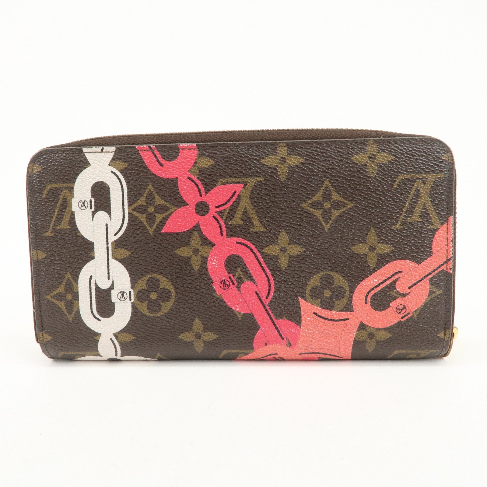 Louis Vuitton Monogram Canvas Bay Zippy Long Wallet Brown M41905 Used